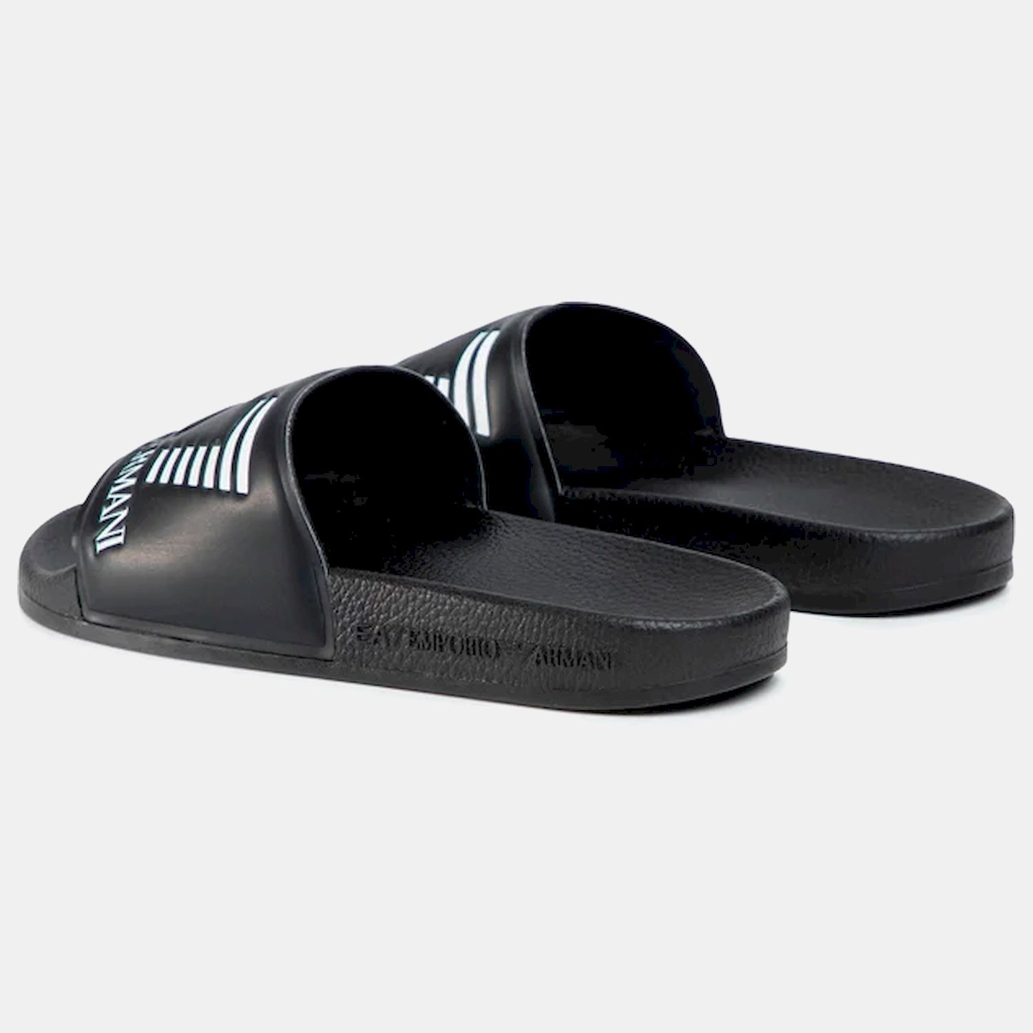 Emporio Armani Ea7 Chinelos Slippers Xcp001 Xcc22 Blk White Preto Branco_shot3