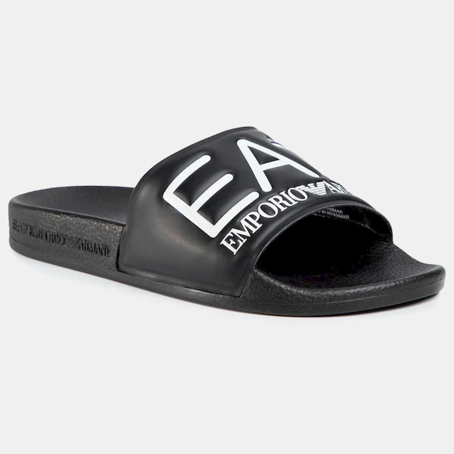 Emporio Armani Ea7 Chinelos Slippers Xcp001 Xcc22 Blk White Preto Branco_shot6