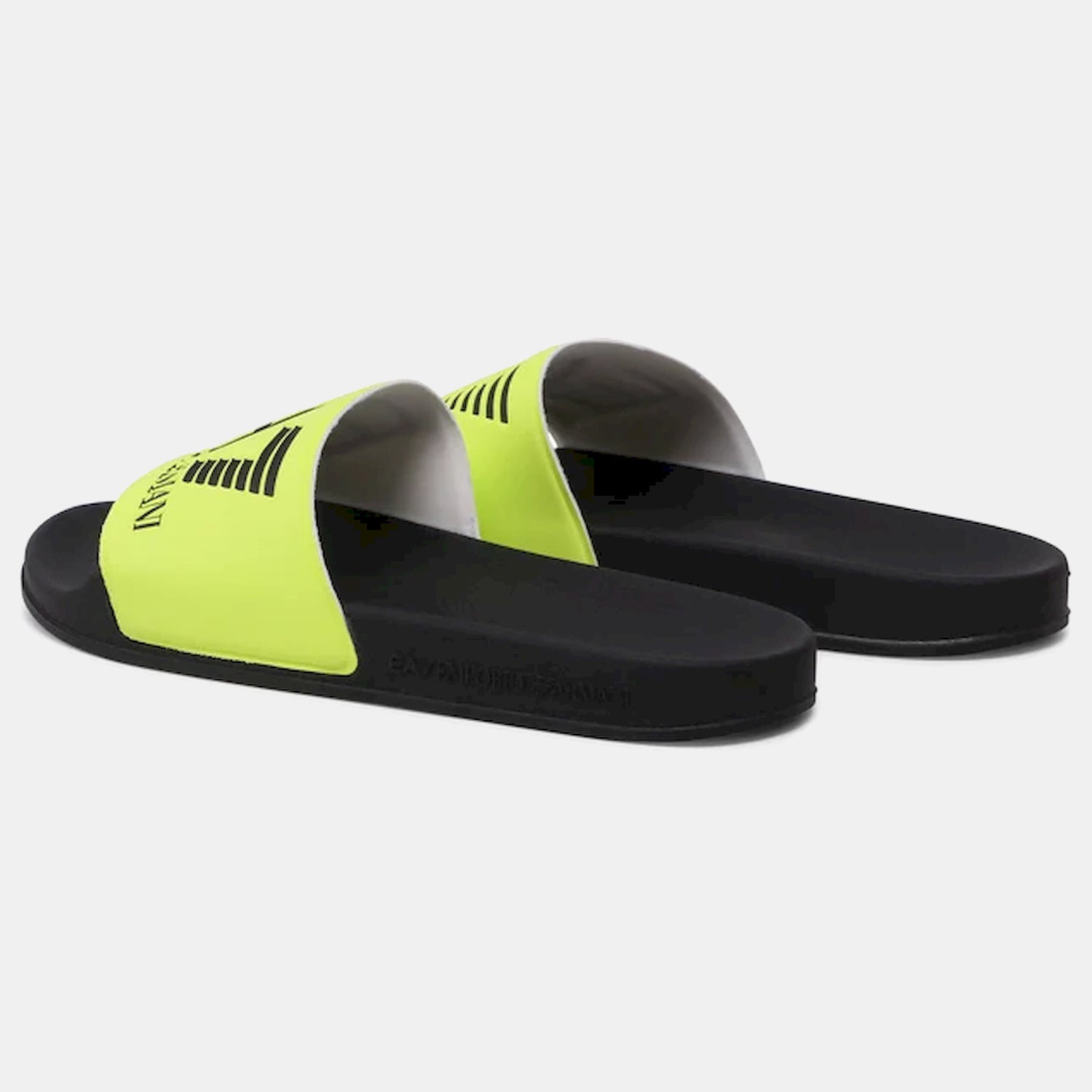 Emporio Armani Ea7 Chinelos Slippers Xcp001 Xcc22 Lime Black Lima Preto_shot2