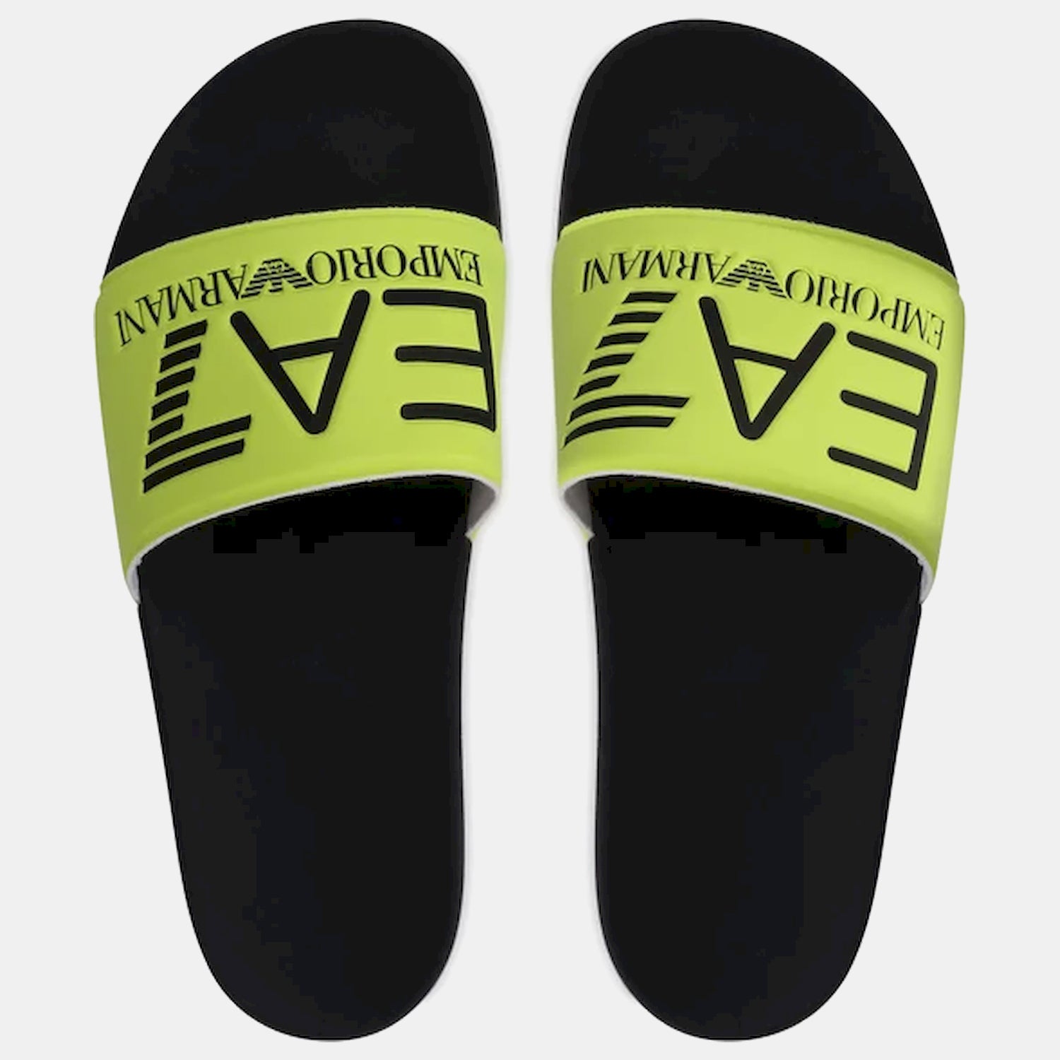 Emporio Armani Ea7 Chinelos Slippers Xcp001 Xcc22 Lime Black Lima Preto_shot3