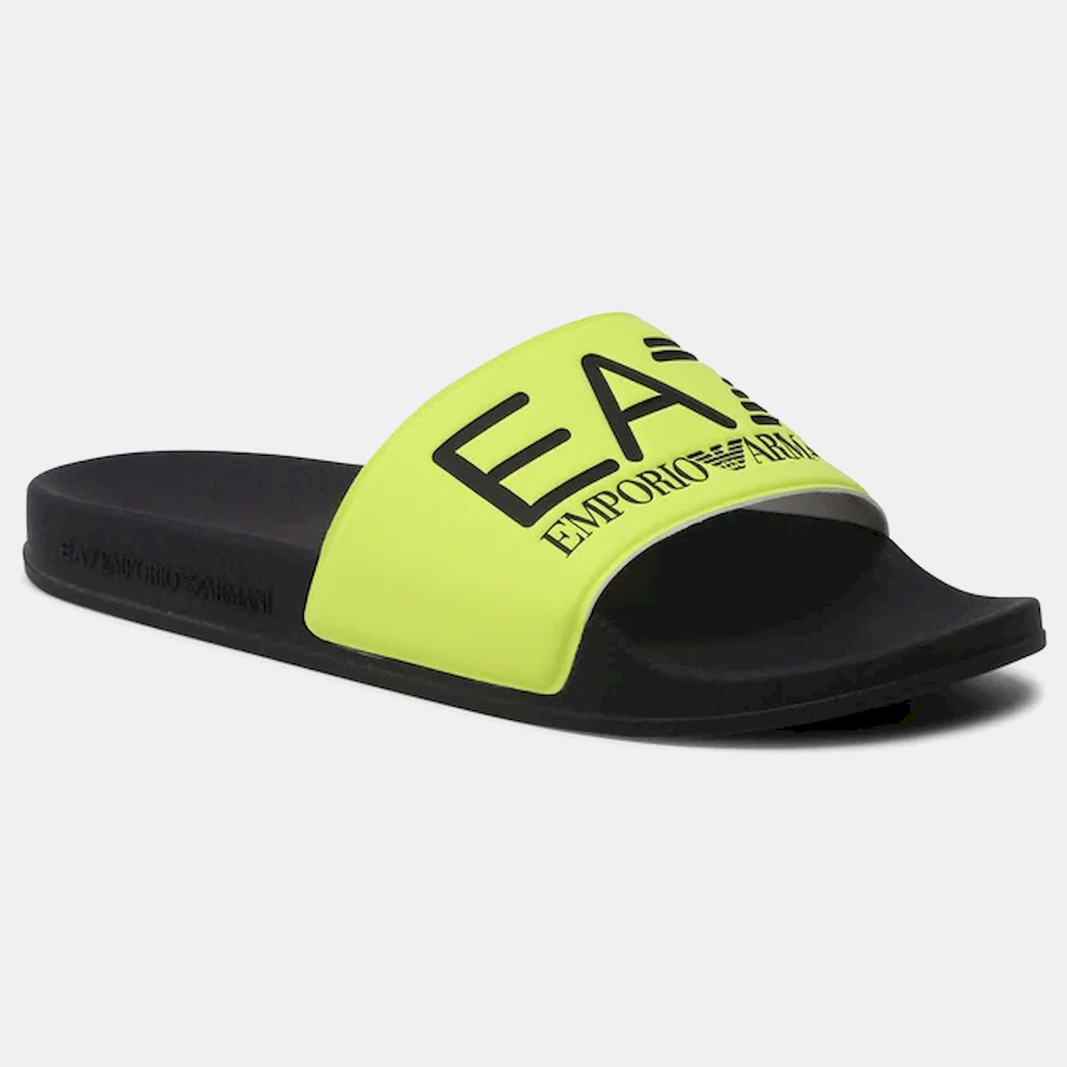 Emporio Armani Ea7 Chinelos Slippers Xcp001 Xcc22 Lime Black Lima Preto_shot4