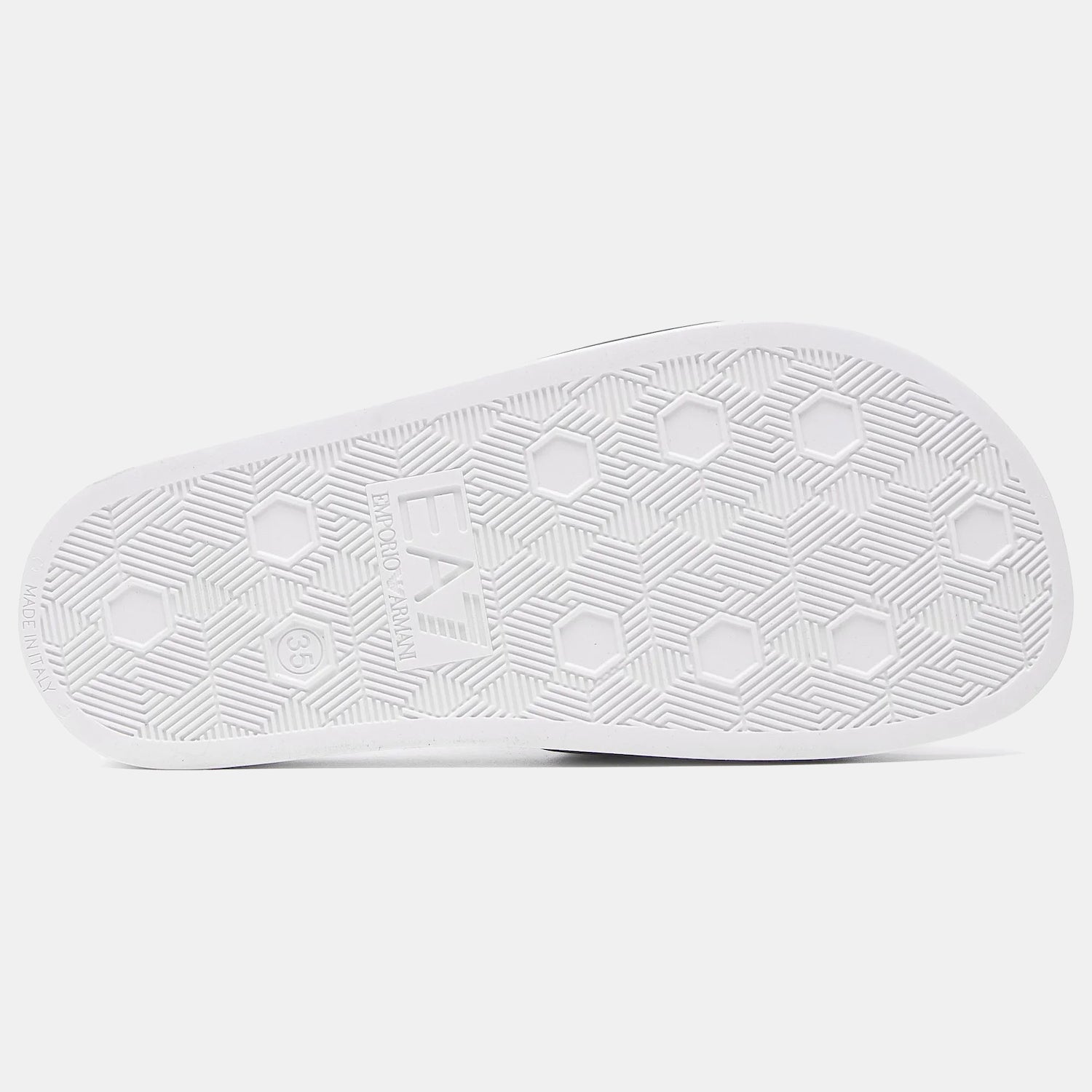 Emporio Armani Ea7 Chinelos Slippers Xcp001 Xcc22 Shiny Bk W Branco Verniz_shot2