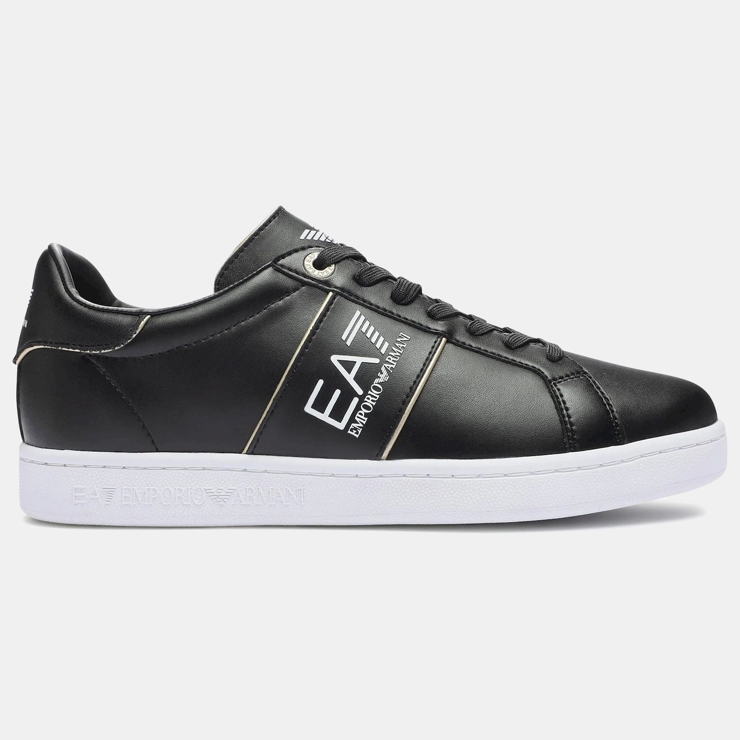 Emporio Armani Ea7 Sapatilhas Sneakers Shoes X8x102 Xk346 Blk Gold Preto Ouro_shot1