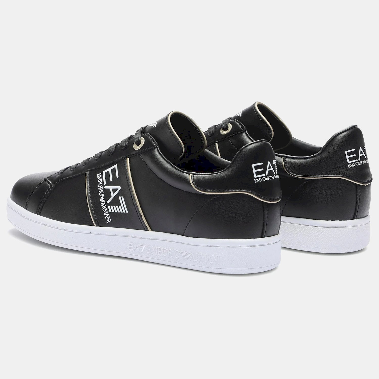 Emporio Armani Ea7 Sapatilhas Sneakers Shoes X8x102 Xk346 Blk Gold Preto Ouro_shot2