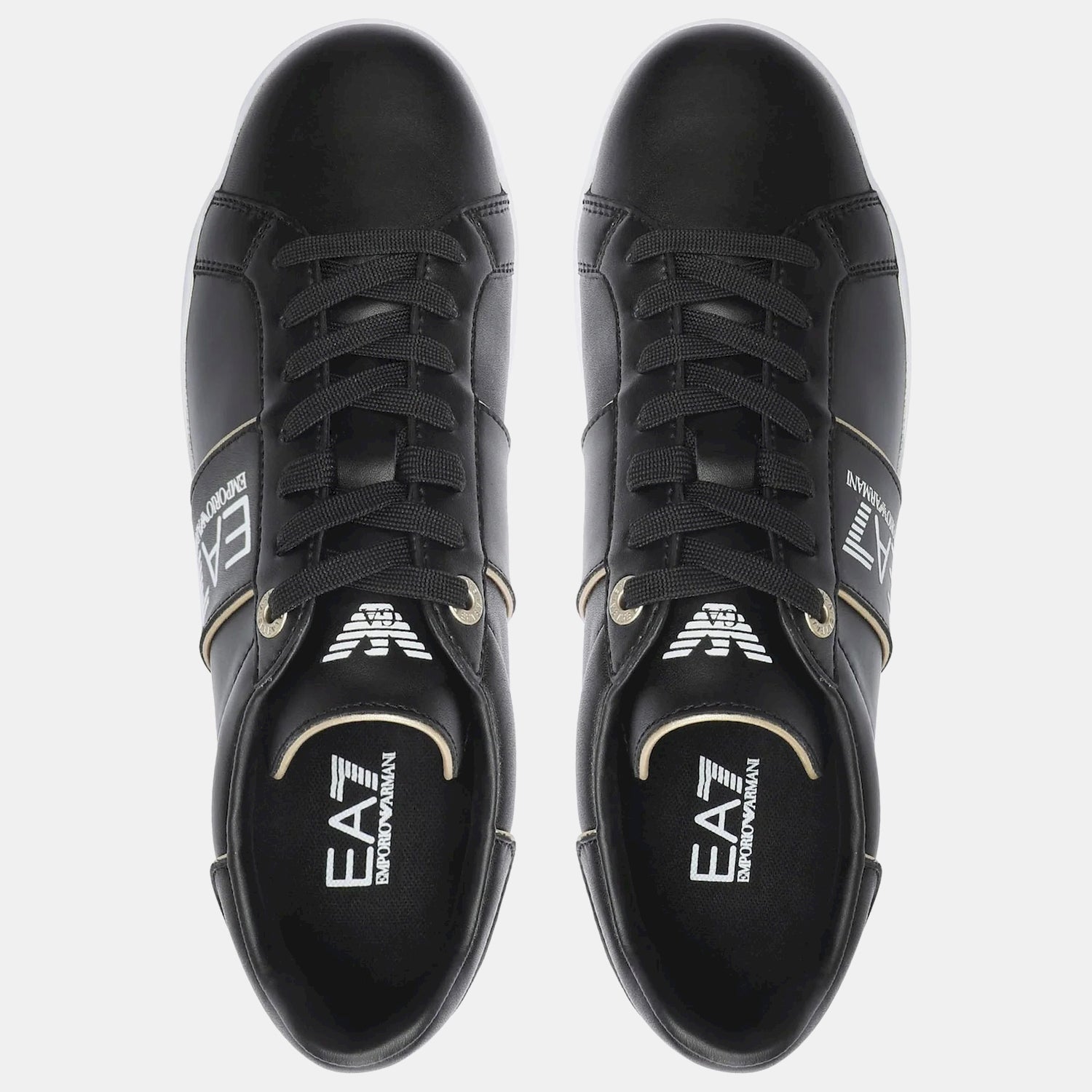 Emporio Armani Ea7 Sapatilhas Sneakers Shoes X8x102 Xk346 Blk Gold Preto Ouro_shot4