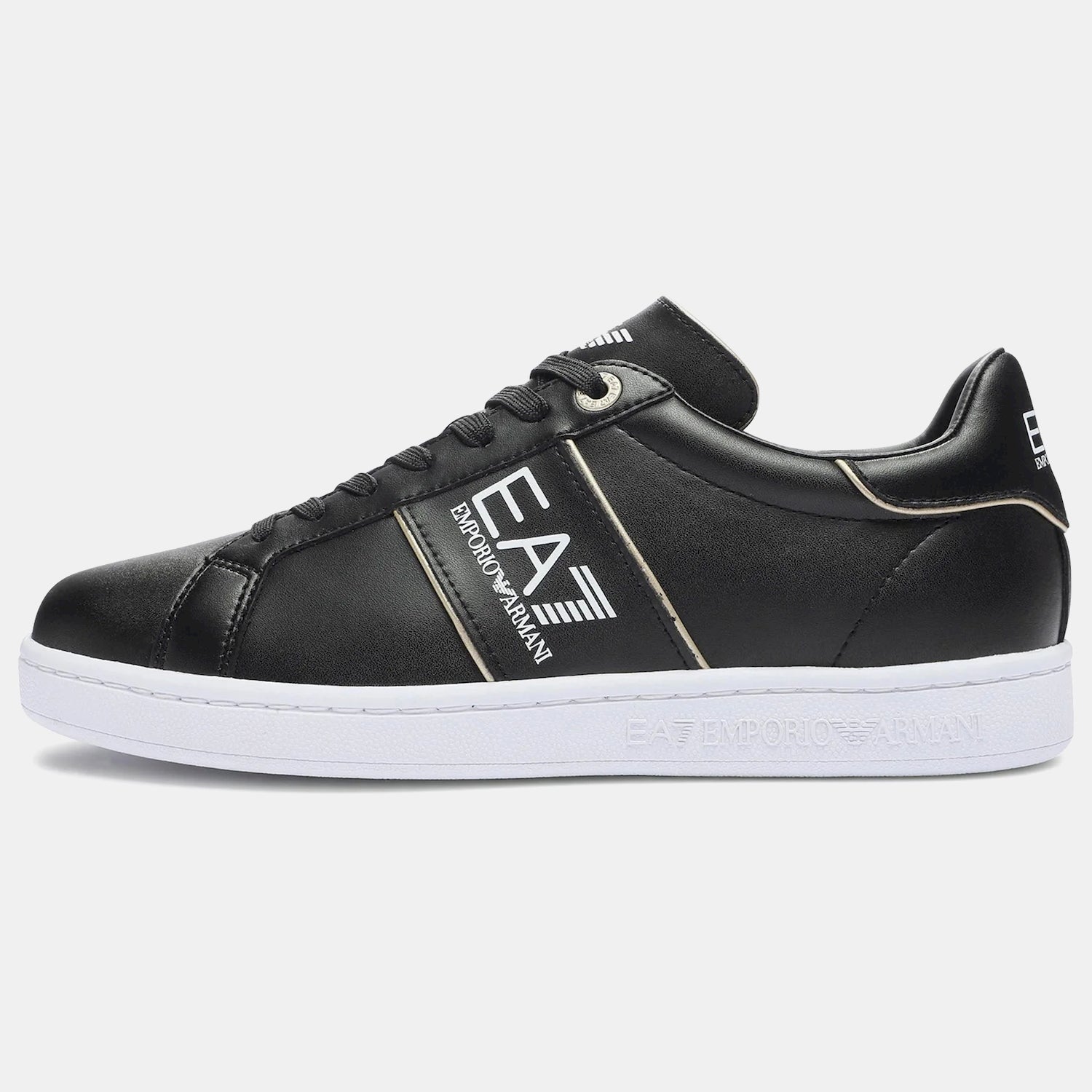 Emporio Armani Ea7 Sapatilhas Sneakers Shoes X8x102 Xk346 Blk Gold Preto Ouro_shot5