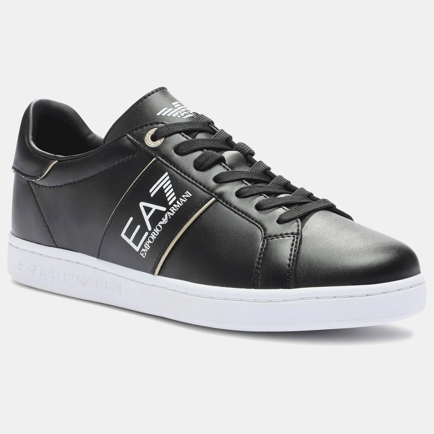 Emporio Armani Ea7 Sapatilhas Sneakers Shoes X8x102 Xk346 Blk Gold Preto Ouro_shot6