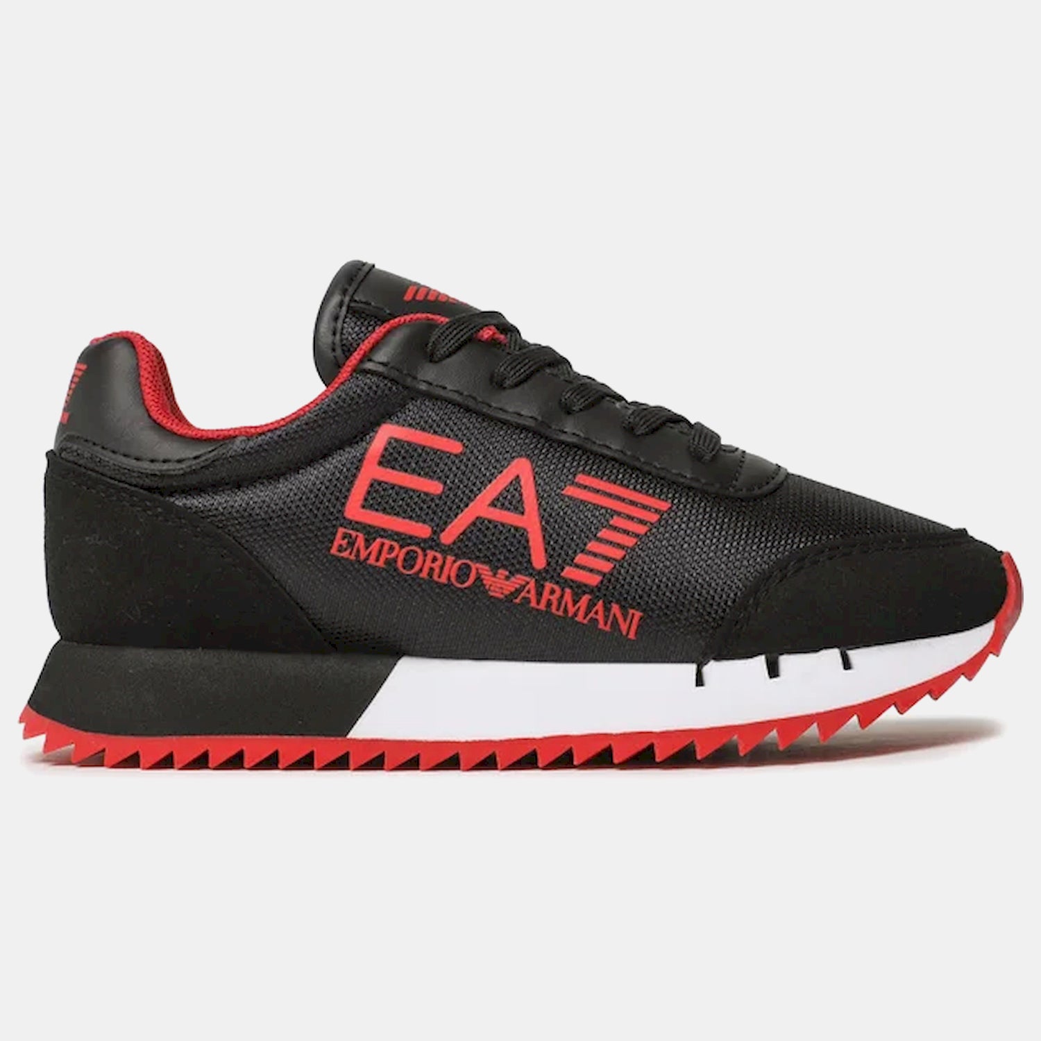 Emporio Armani Ea7 Sapatilhas Sneakers Shoes Xsx107 Xot56 Black Red Preto Vermelho_shot4