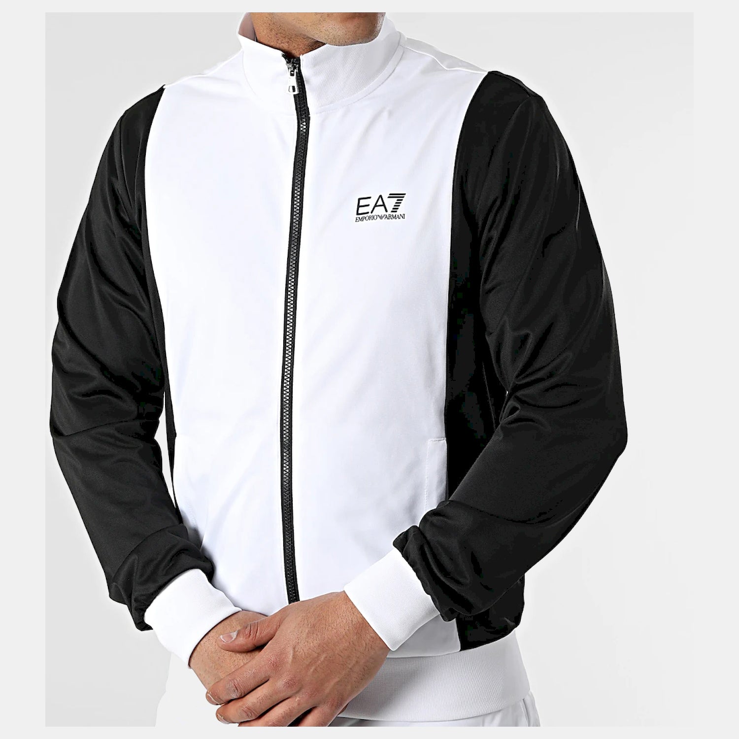 Emporio Armani Ea7 Tracksuit 3lpv63 Pj08z Whi Black Branco Preto_shot2