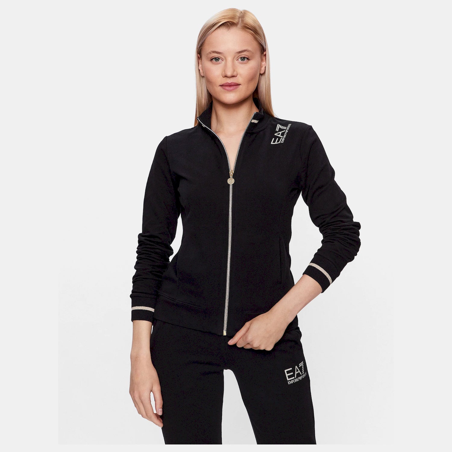 Emporio Armani Ea7 Tracksuit 3rtv53 Tjcqz Blk Gold Preto Ouro_shot4