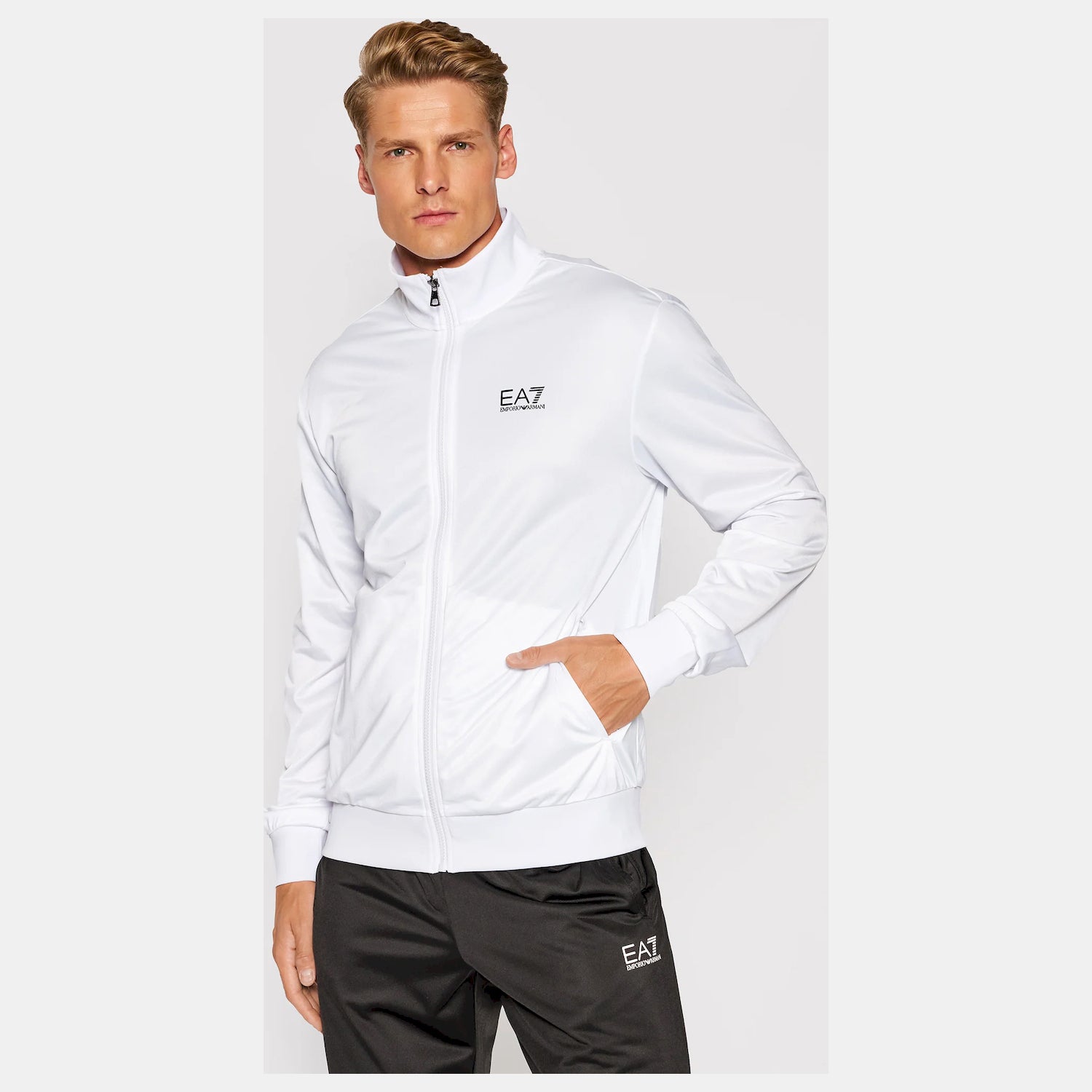 Emporio Armani Ea7 Tracksuit 8npv71 Pj08z Whi Black Branco Preto_shot7