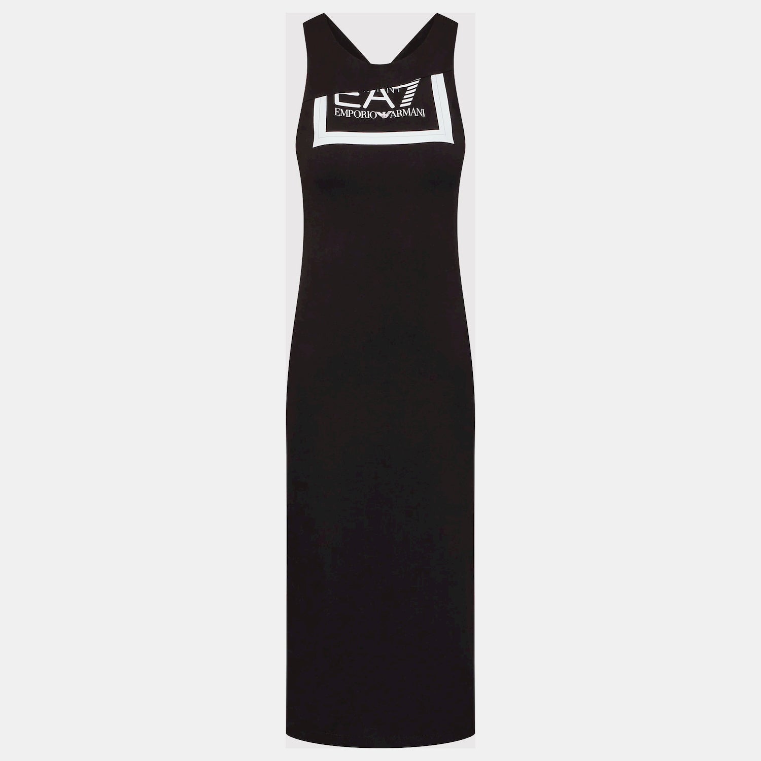 Emporio Armani Ea7 Vestido  Dress 3lta55 Tj01z Blk White Preto Branco_shot3