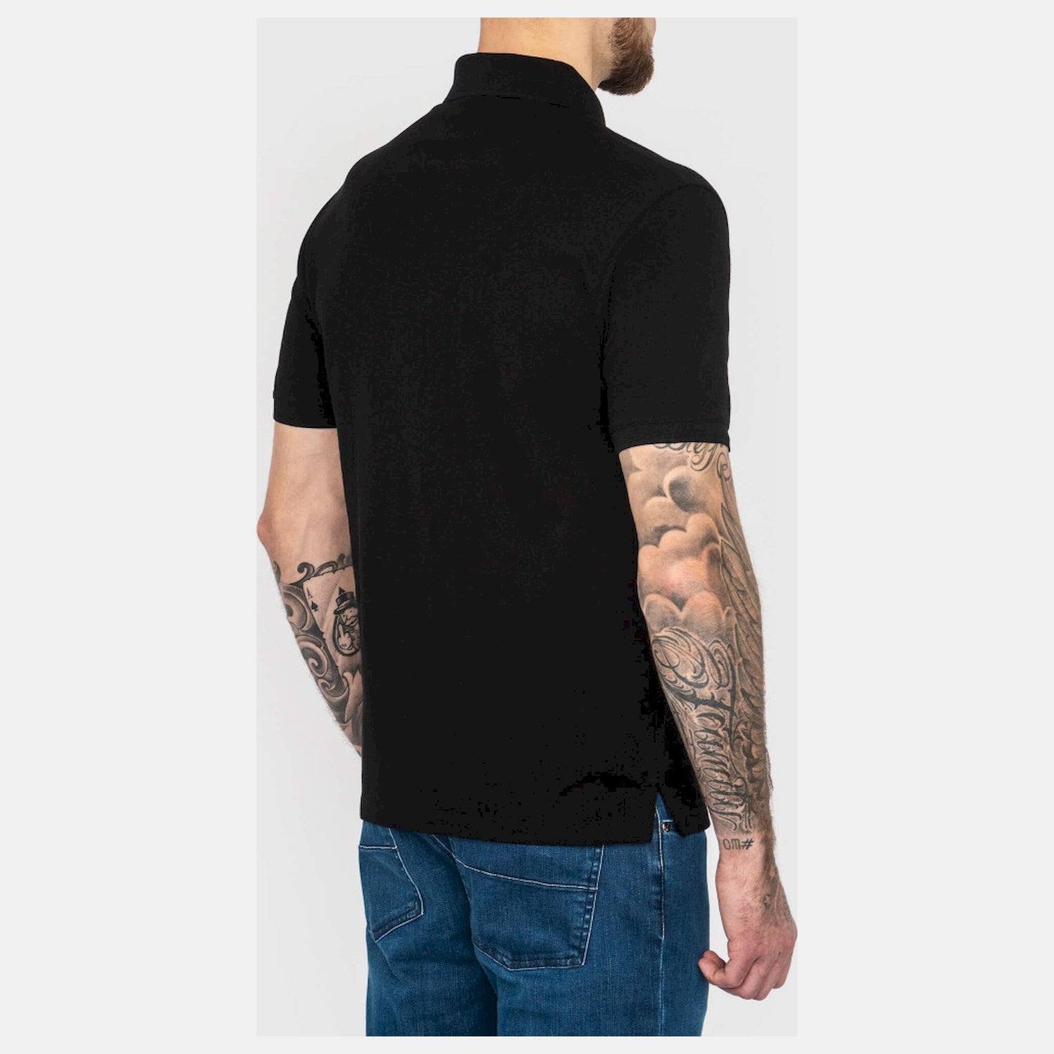 Emporio Armani Polo 6l1fb9 1jtkz Blk Gold Preto Ouro_shot1