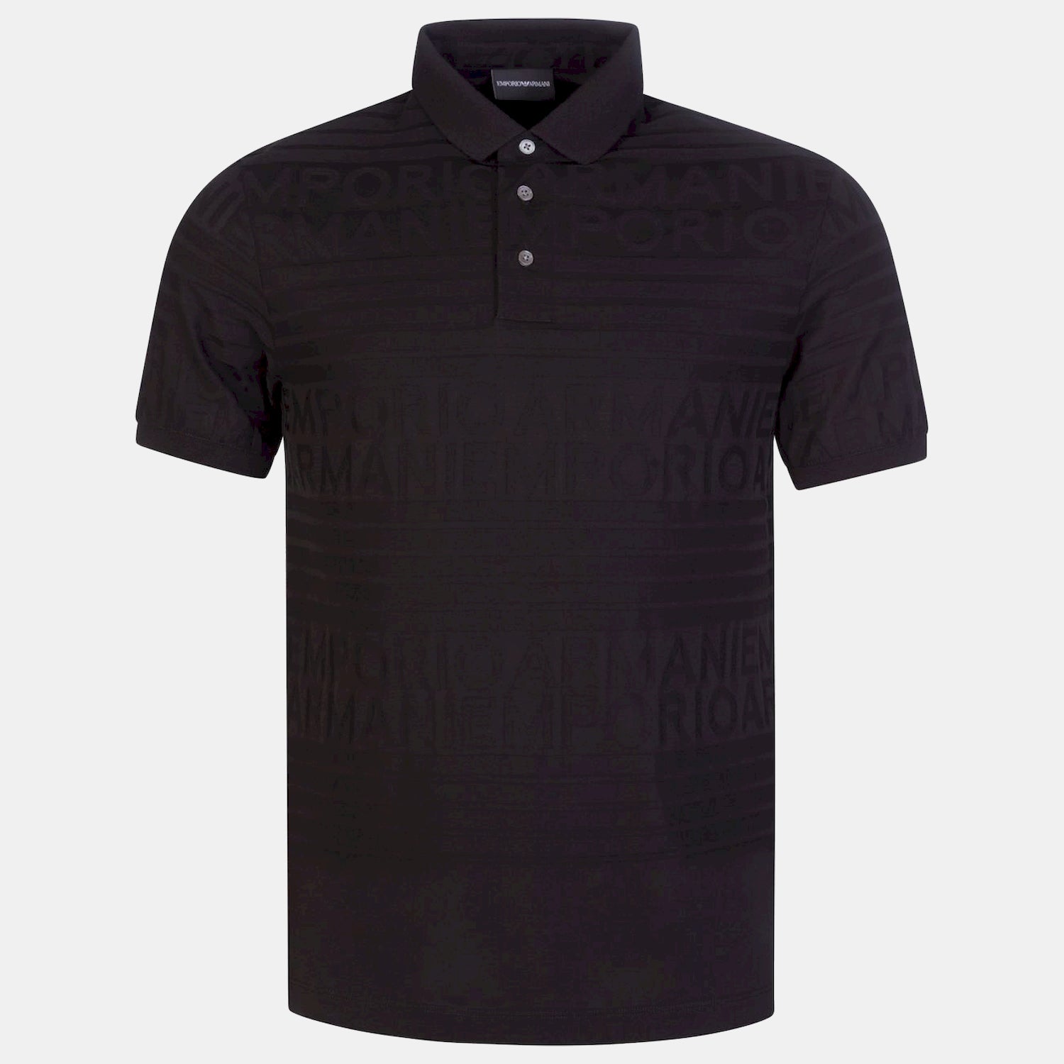 Emporio Armani Polo 6l1fd1 1jgyz Black.logo Preto_shot2