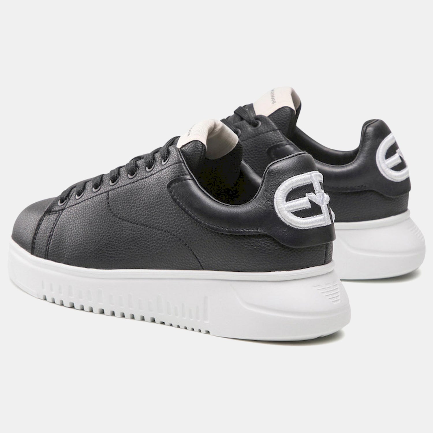 Emporio Armani Sapatilhas Sneakers Shoes X4x264 Xn190 Blk White Preto Branco_shot3