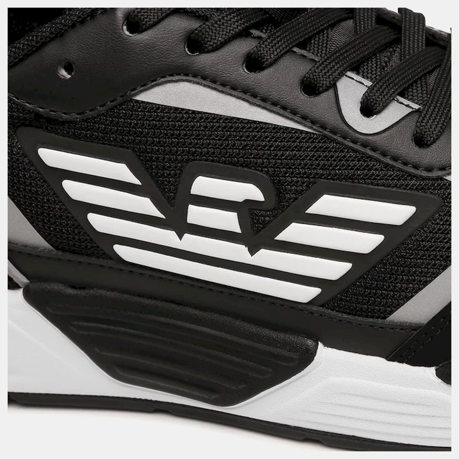 Emporio Armani Sapatilhas Sneakers Shoes X8x070 Xk165 Blk Silver Preto Silver_shot5