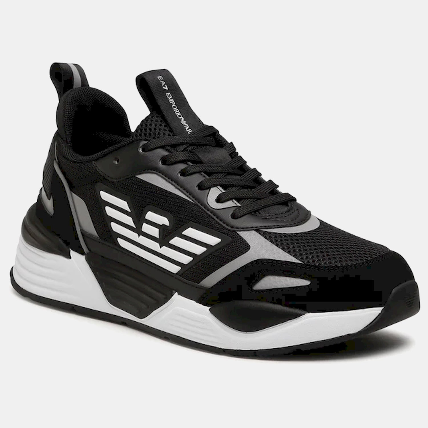 Emporio Armani Sapatilhas Sneakers Shoes X8x070 Xk165 Blk Silver Preto Silver_shot7