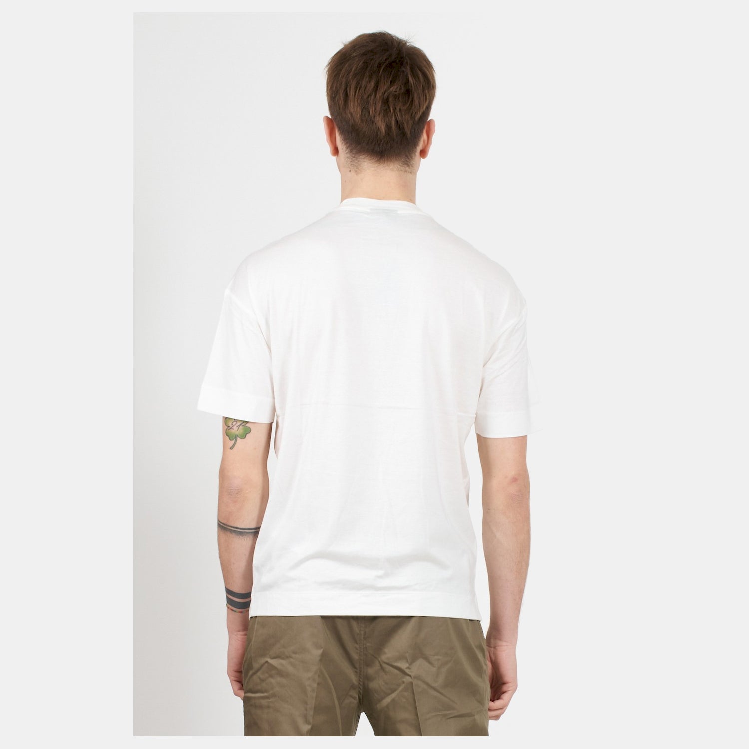 Emporio Armani T Shirt 3r1tz2 1juvz Whi Platin Branco Platin_shot3