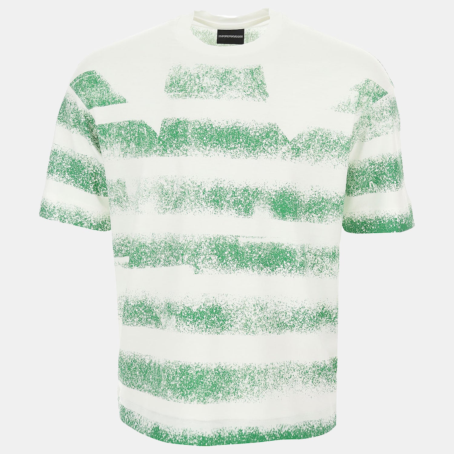 Emporio Armani T Shirt 6l1t96 1juvz Whi Green Branco Verde_shot1