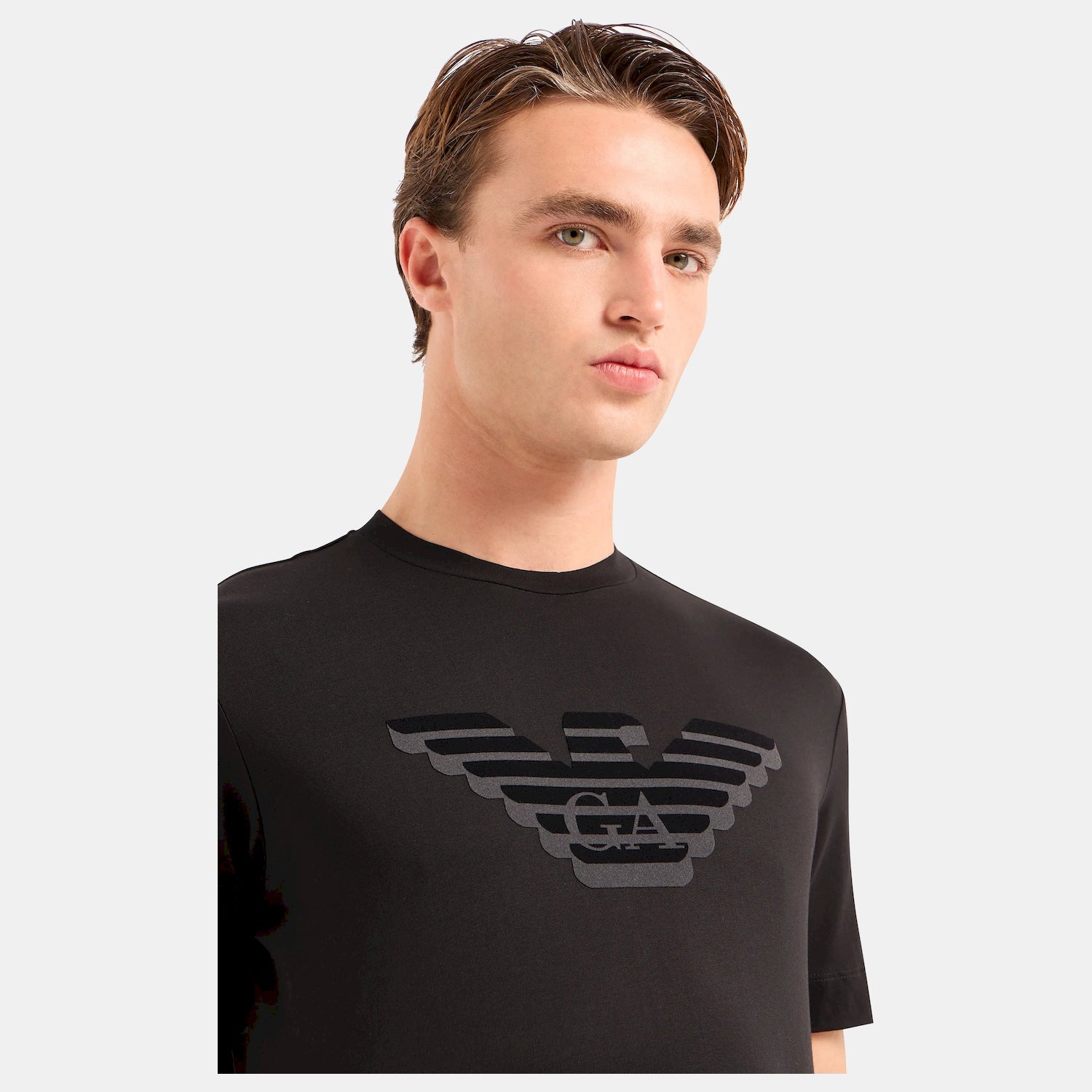 Emporio Armani T Shirt 6r1tb4 1jpzz Black Preto_shot3