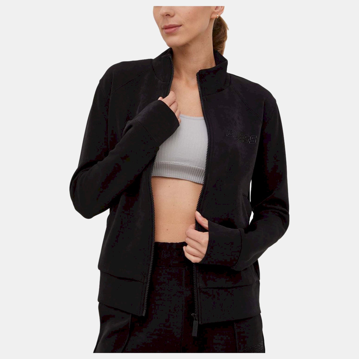 Guess Blusao Jackets V2bq02kbc00 Black Preto_shot1