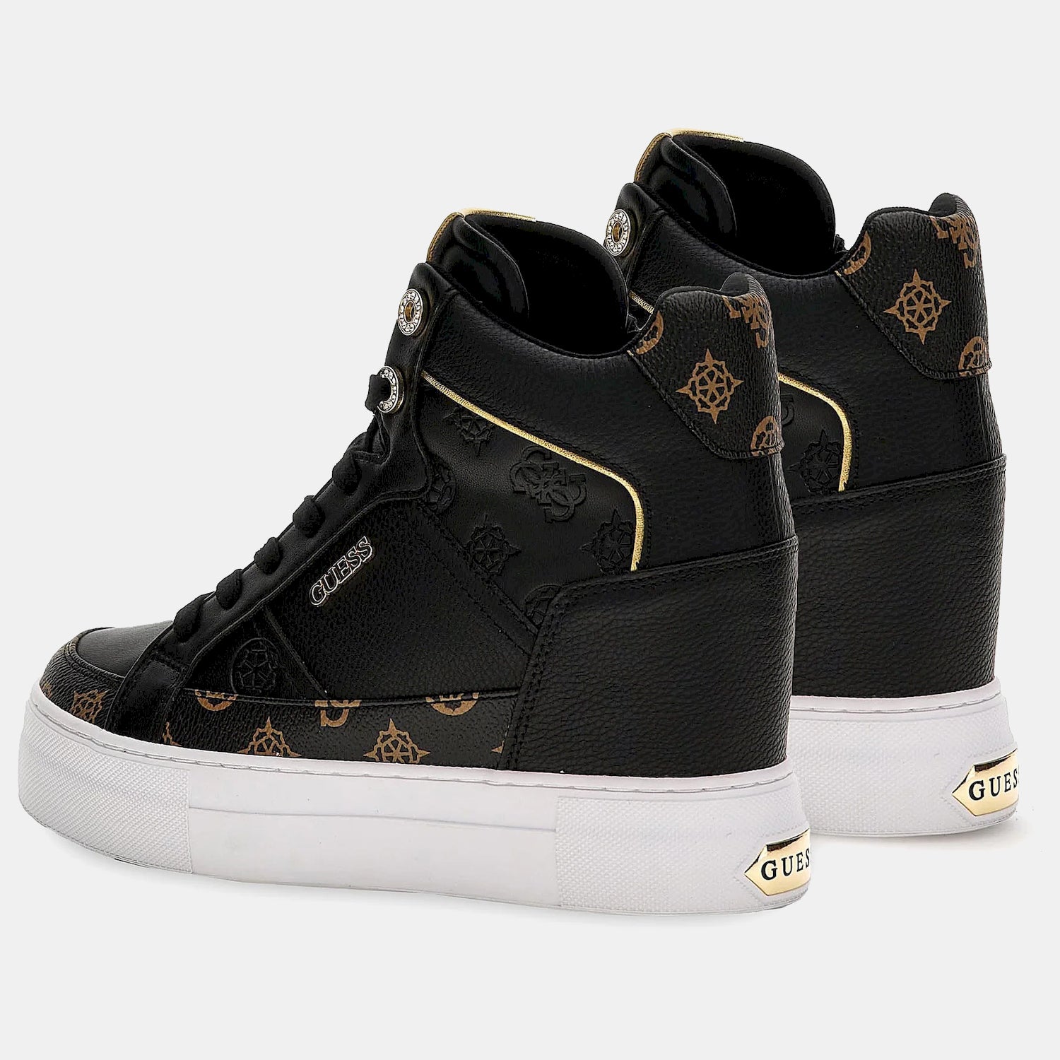 Guess Botas Boots Fl7fri Blk Brown Preto Castanho_shot2