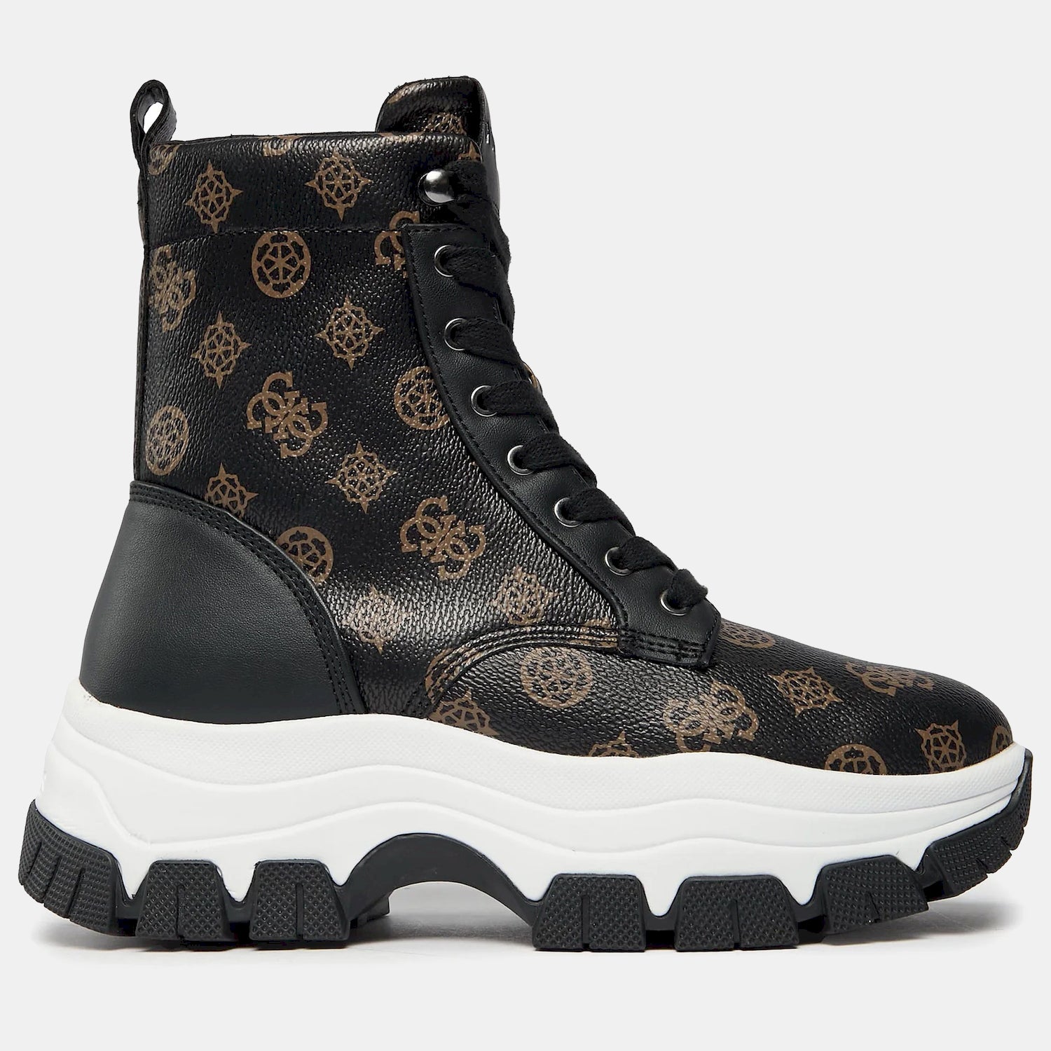 Guess Botas Boots Fl8bin Blk Brown Preto Castanho_shot1