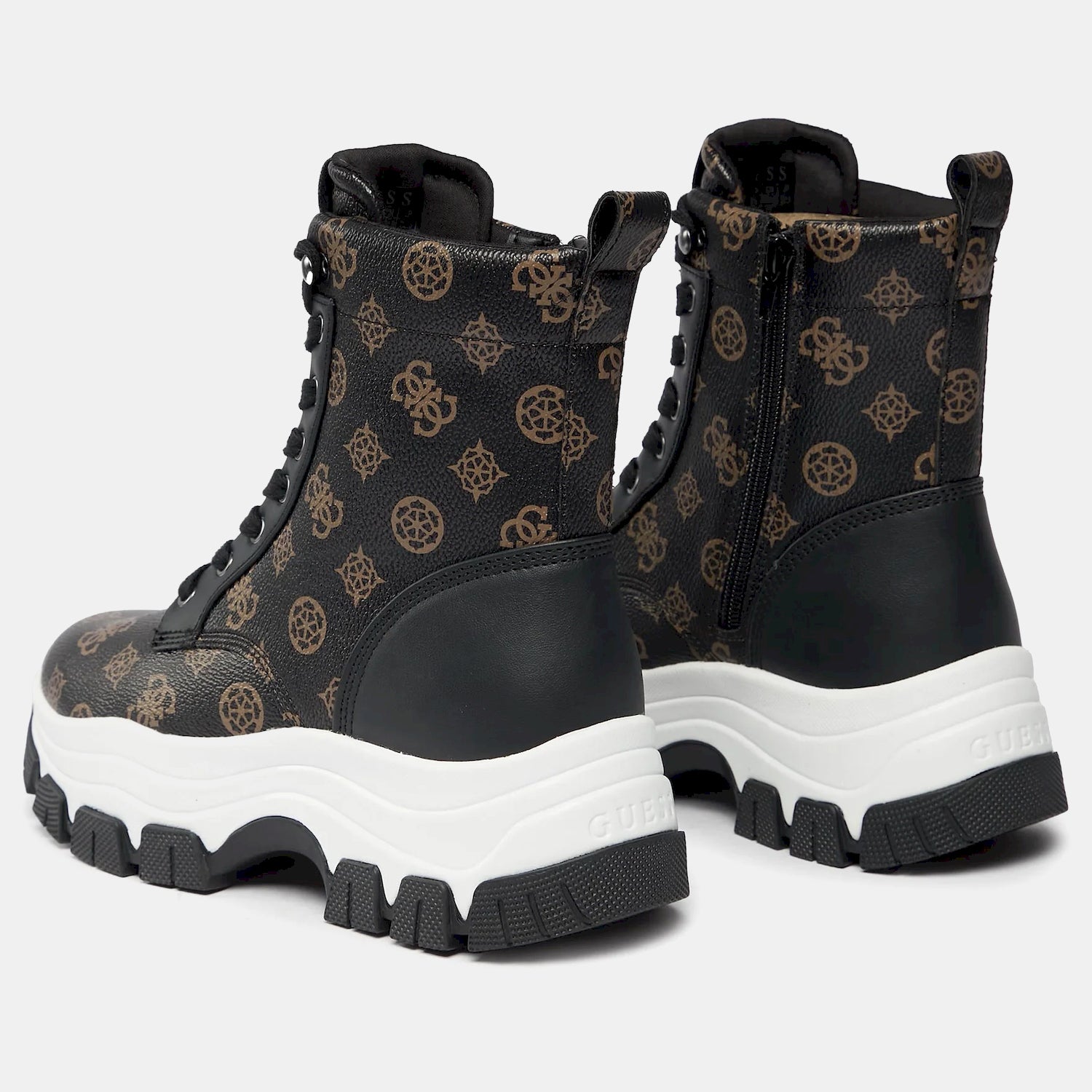 Guess Botas Boots Fl8bin Blk Brown Preto Castanho_shot2