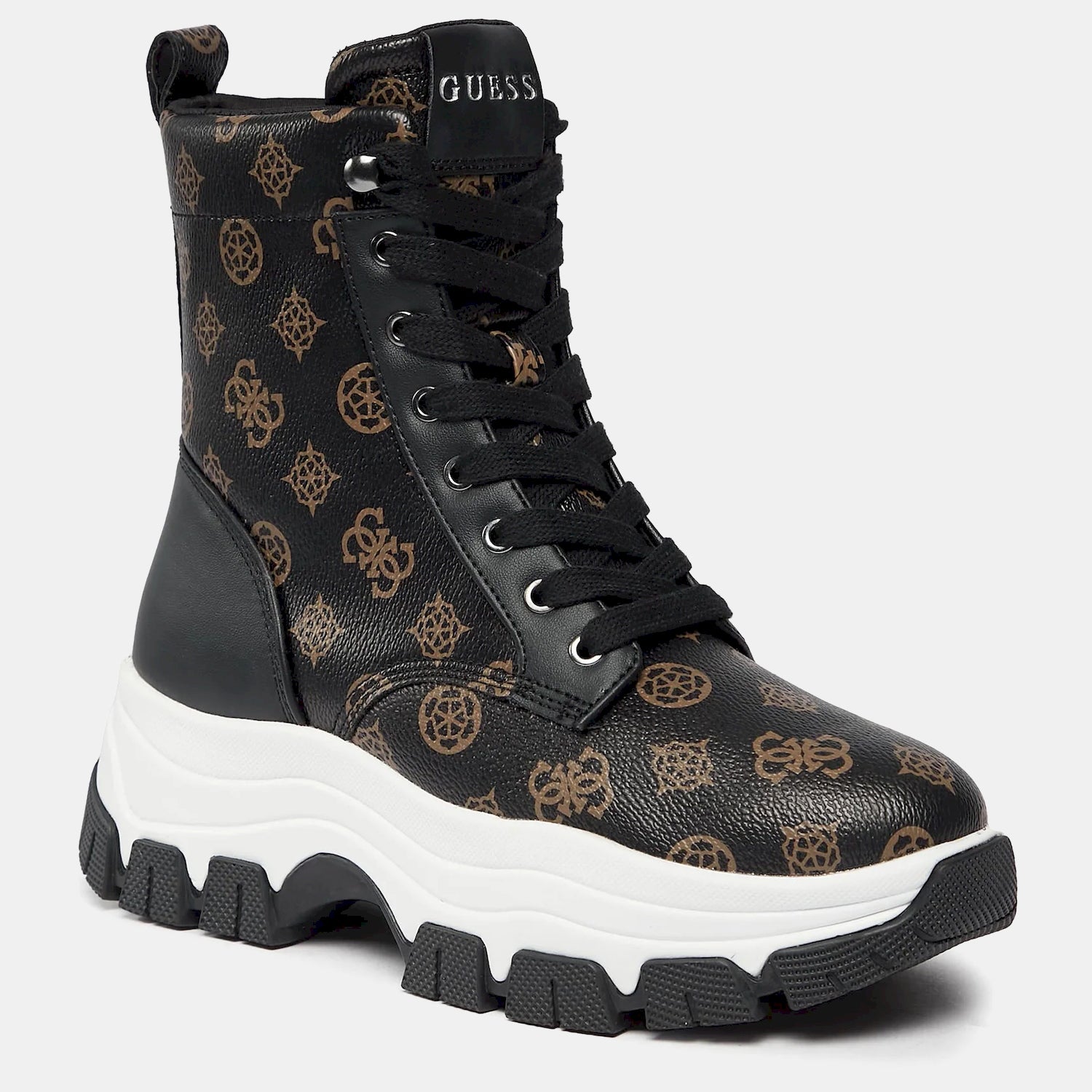 Guess Botas Boots Fl8bin Blk Brown Preto Castanho_shot6