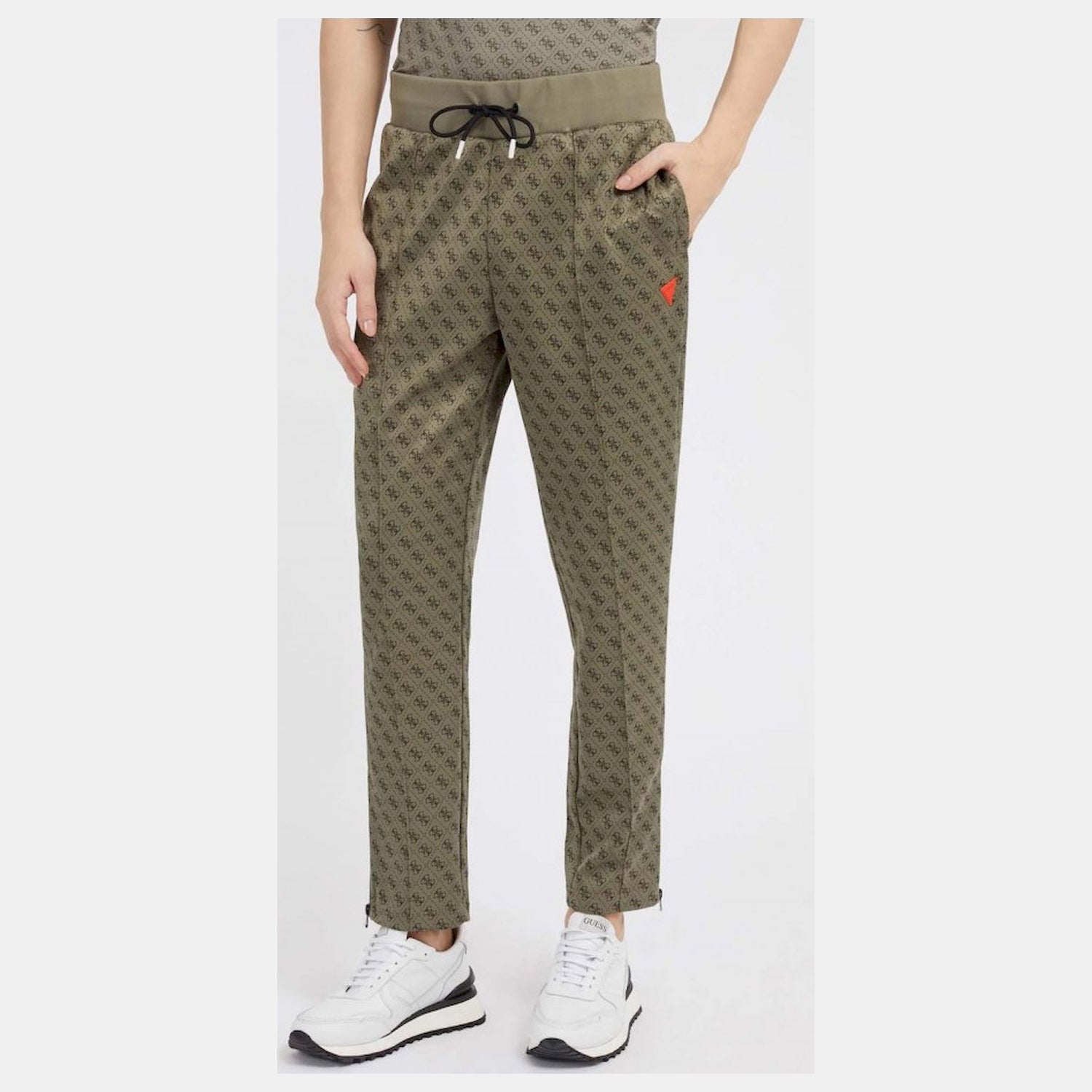 Guess Calcas Training Pants Z2bb05 Fl04q Green Moss Verde Moss_shot1