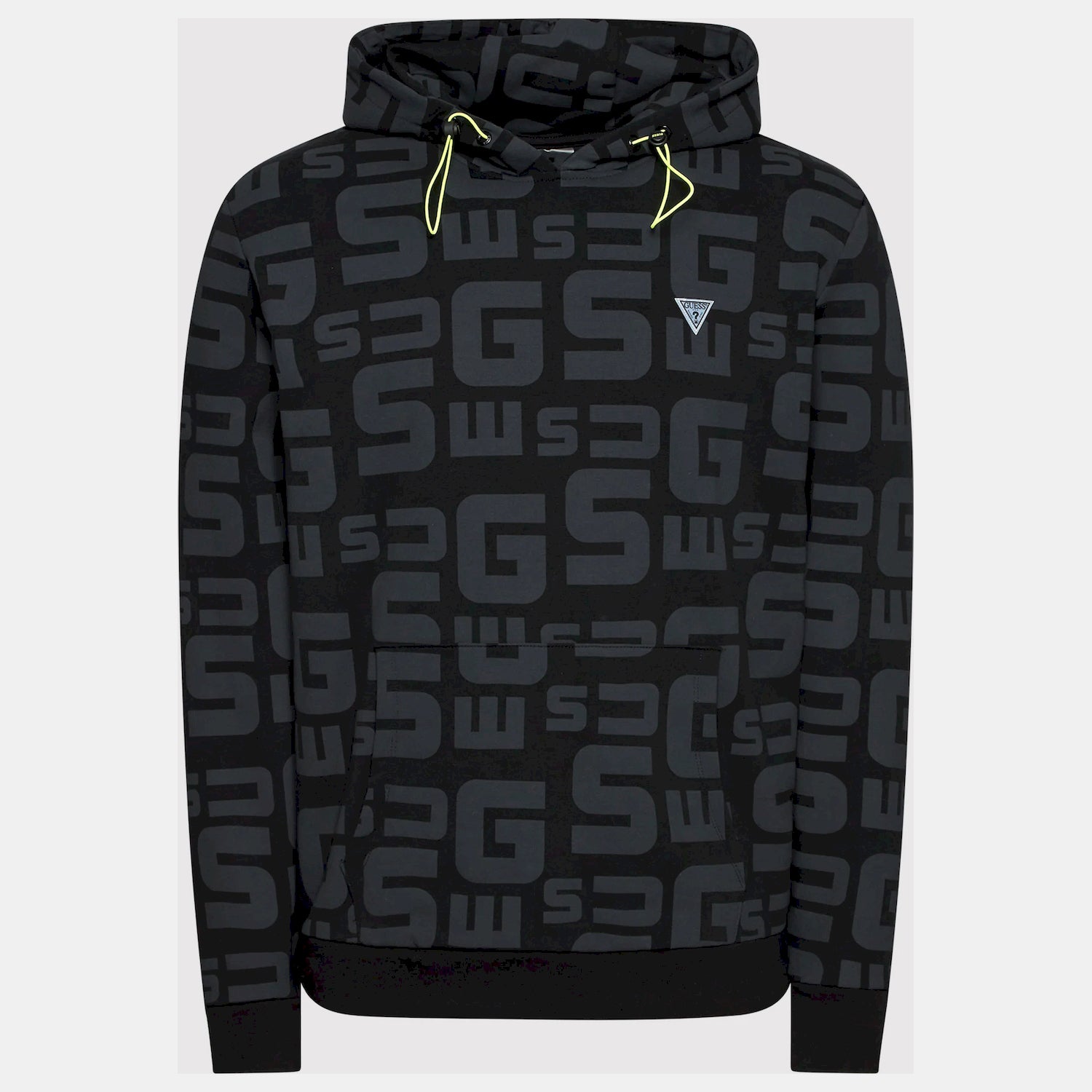 Guess Camisola Hoodie Z2yq16 K7on1 Blk Gry Preto Cinza_shot4
