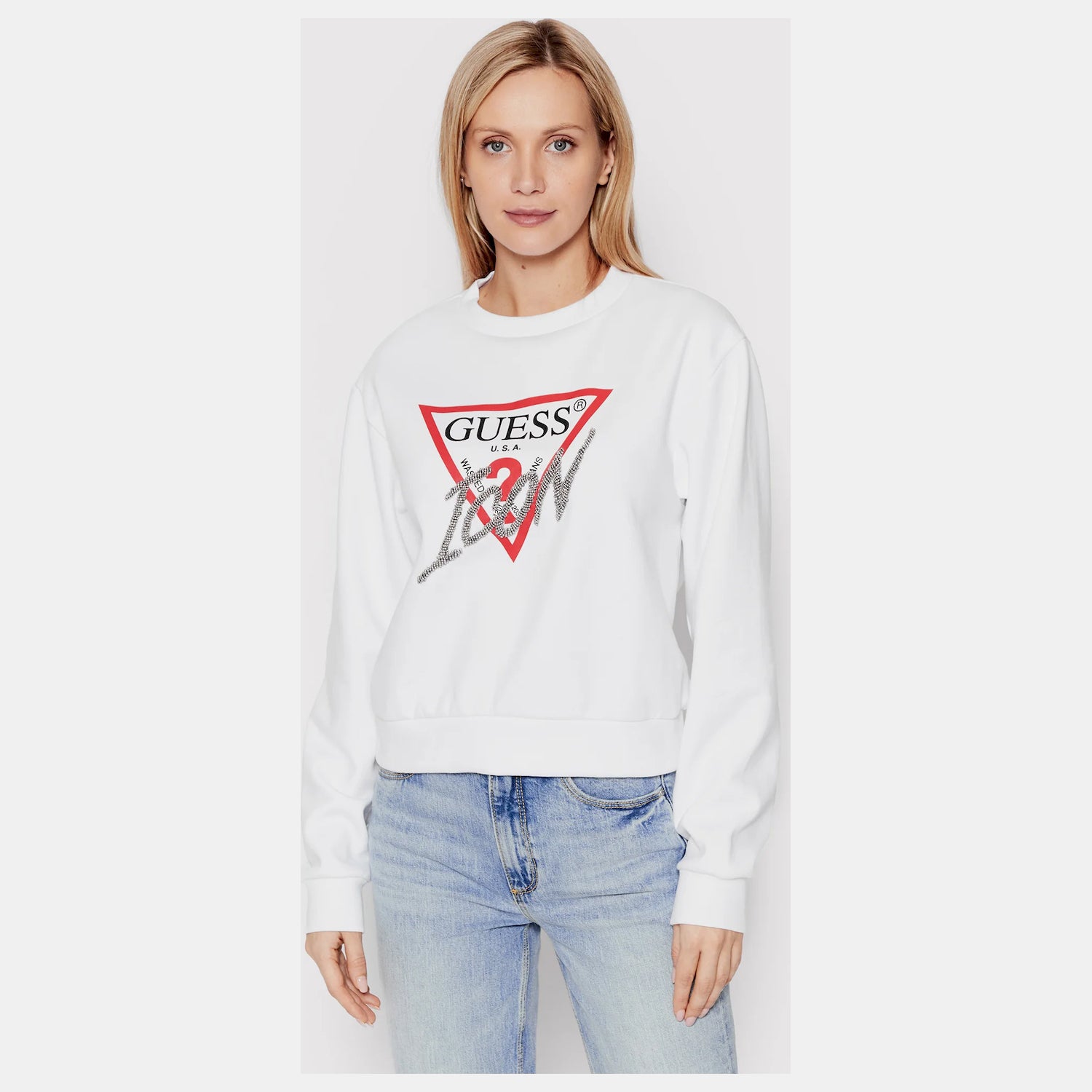 Guess Camisola Sweat W2yq01 Kb681 White Branco_shot2