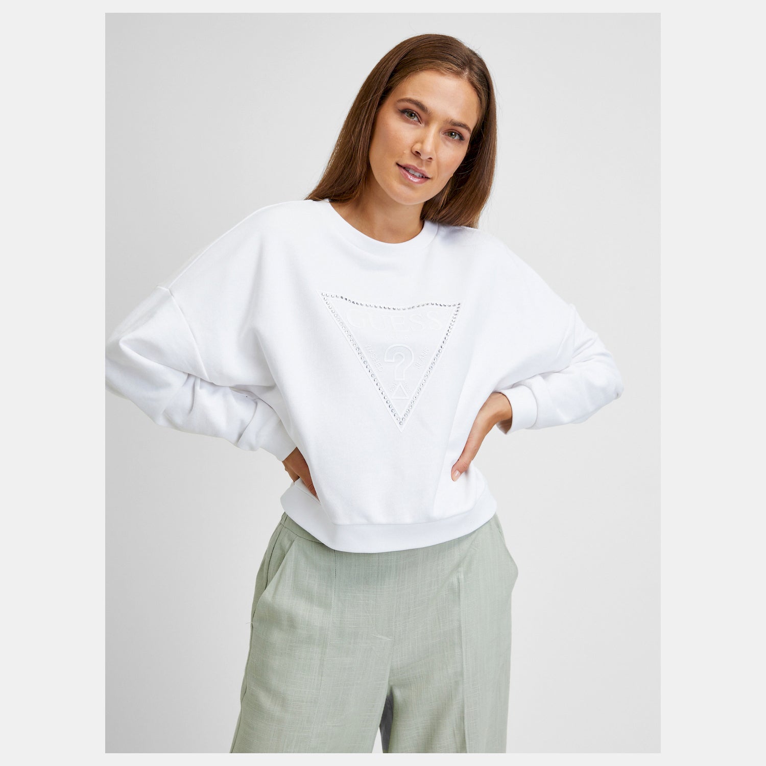 Guess Camisola Sweat W2yq07 Kb4n1 White Branco_shot1
