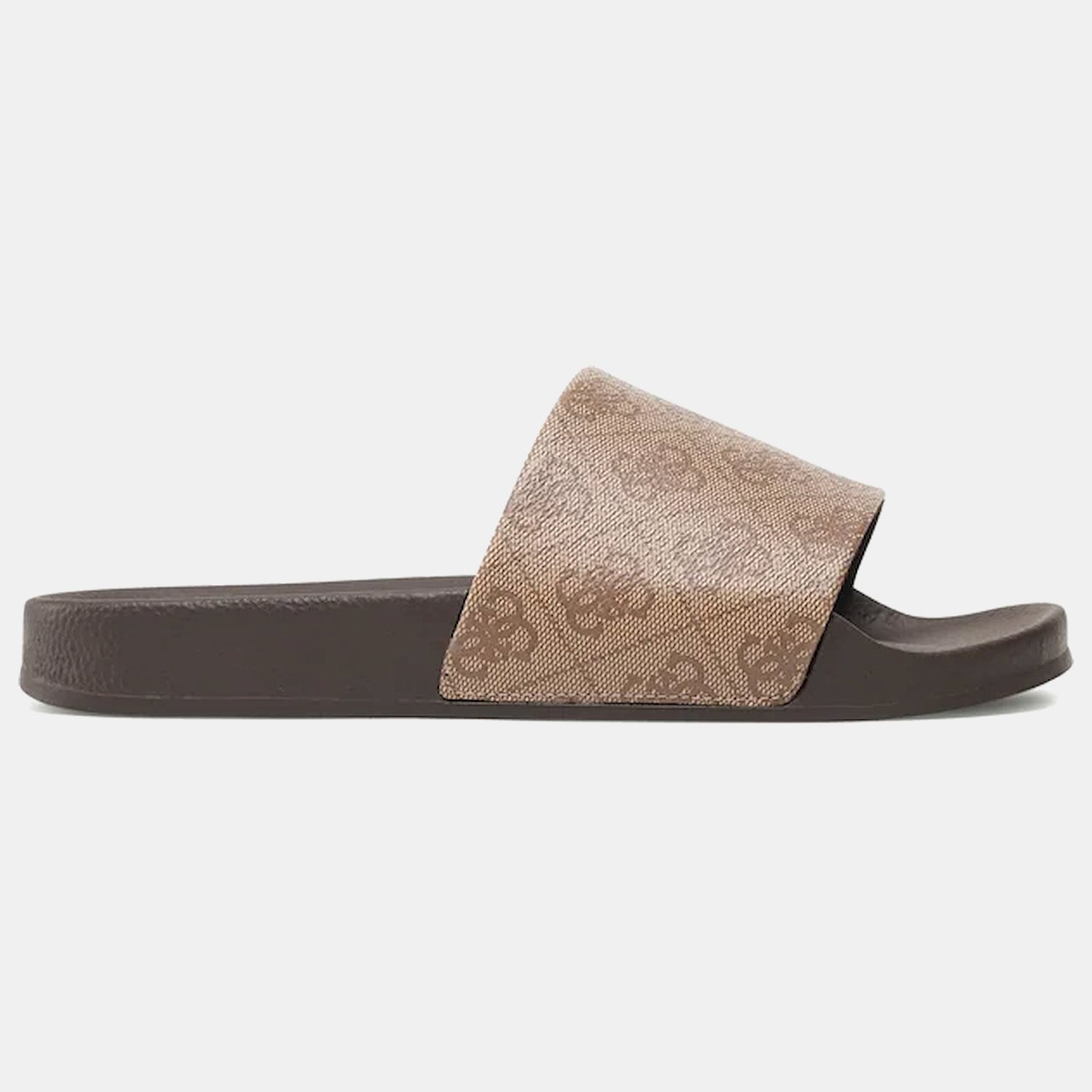 Guess Chinelos Slippers Fm6clc Brown.logo Castanho_shot1