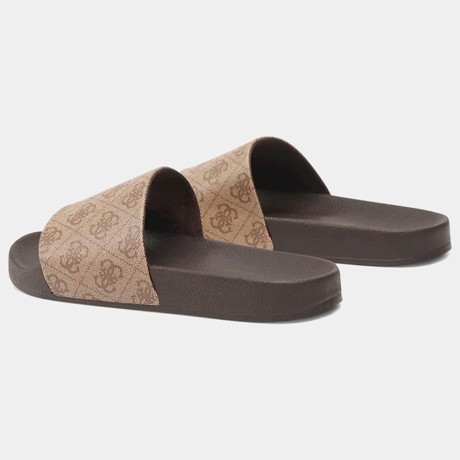 Guess Chinelos Slippers Fm6clc Brown.logo Castanho_shot2