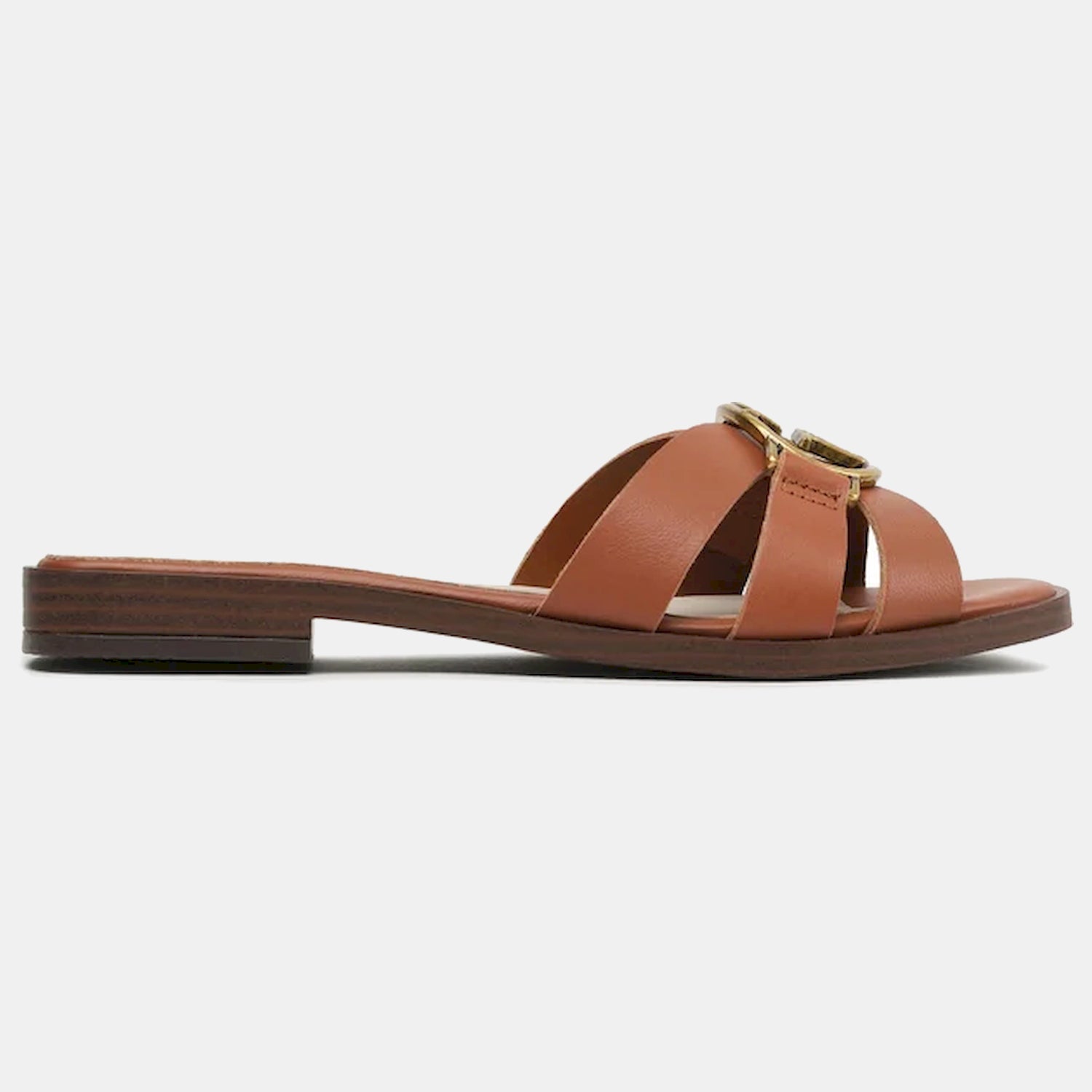 Guess Sandalias Sandals Fl6sym Cognac Cognac_shot1