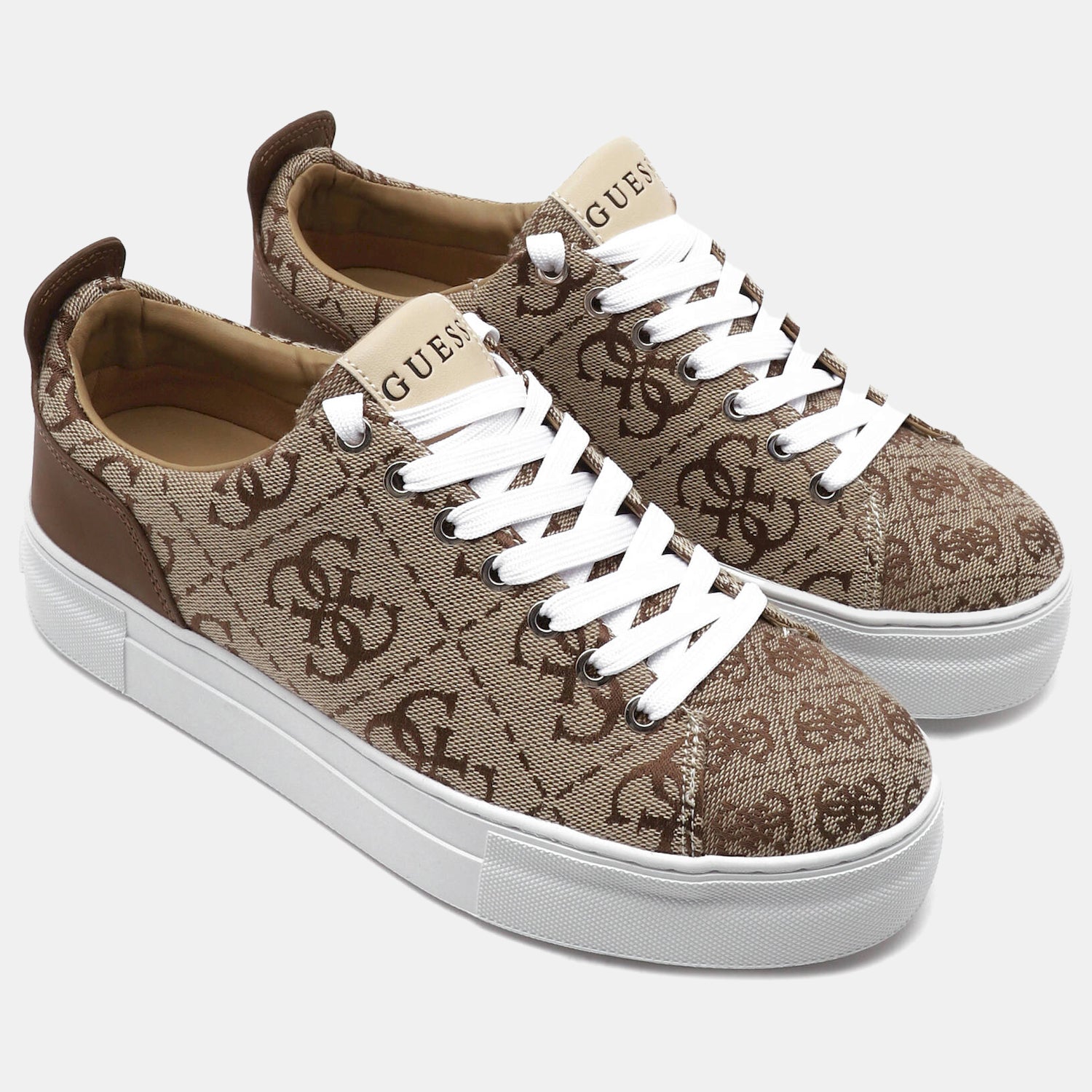 Guess Sapatilhas Sneakers Shoes Fl5ga6 Fal12 Beige.logo Beige_shot1