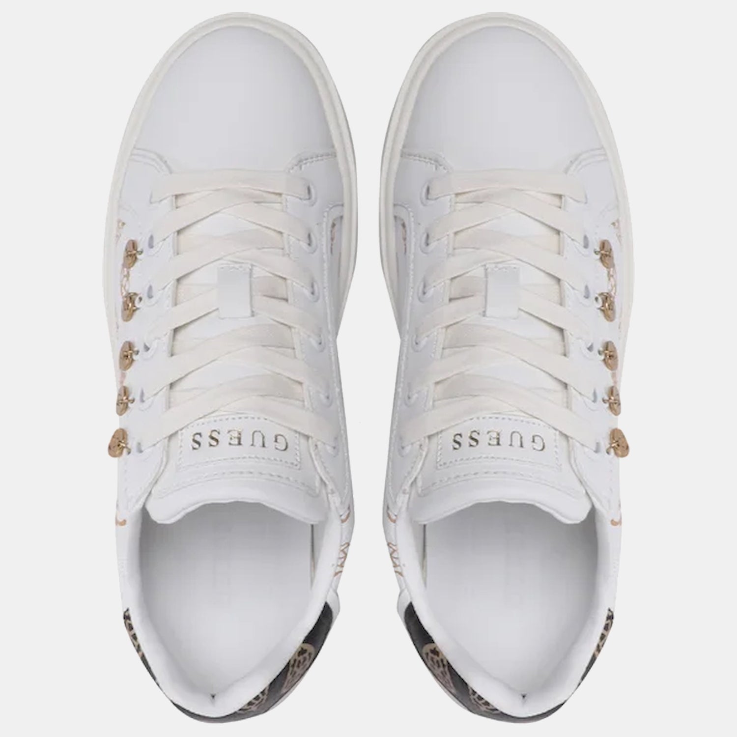 Guess Sapatilhas Sneakers Shoes Fl5mel Fal12 White.logo Branco_shot3