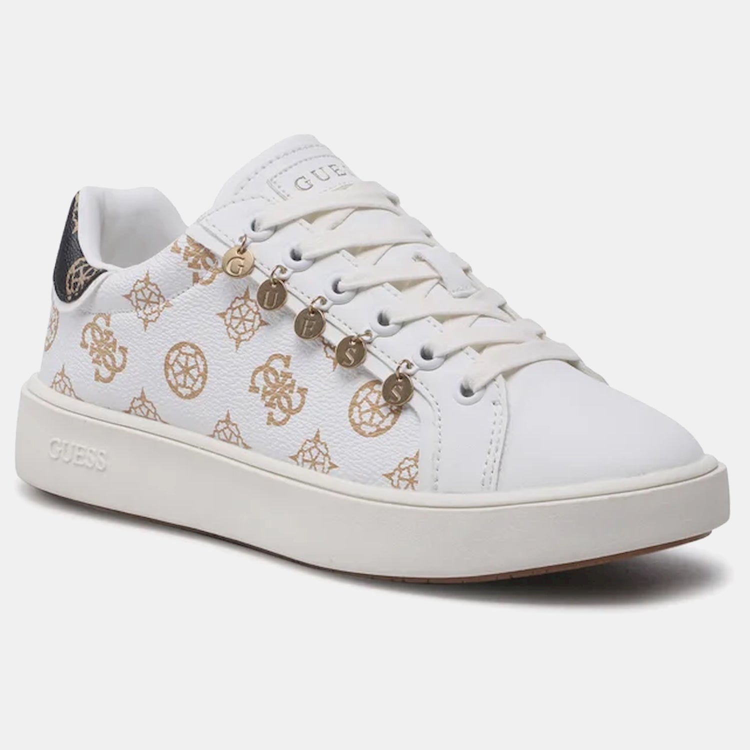 Guess Sapatilhas Sneakers Shoes Fl5mel Fal12 White.logo Branco_shot4