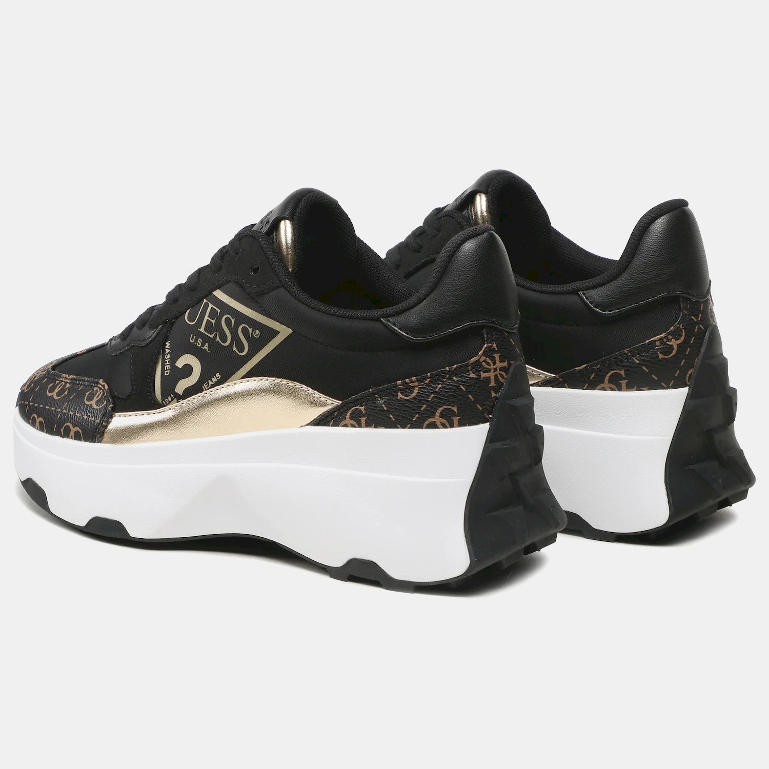 Guess Sapatilhas Sneakers Shoes Fl7c5b Blk Brown Preto Castanho_shot2