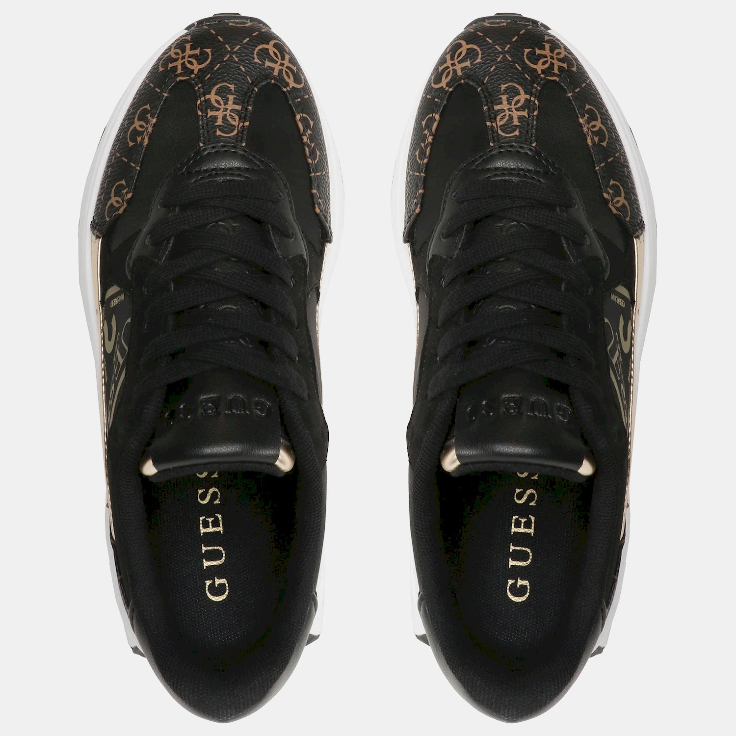 Guess Sapatilhas Sneakers Shoes Fl7c5b Blk Brown Preto Castanho_shot4