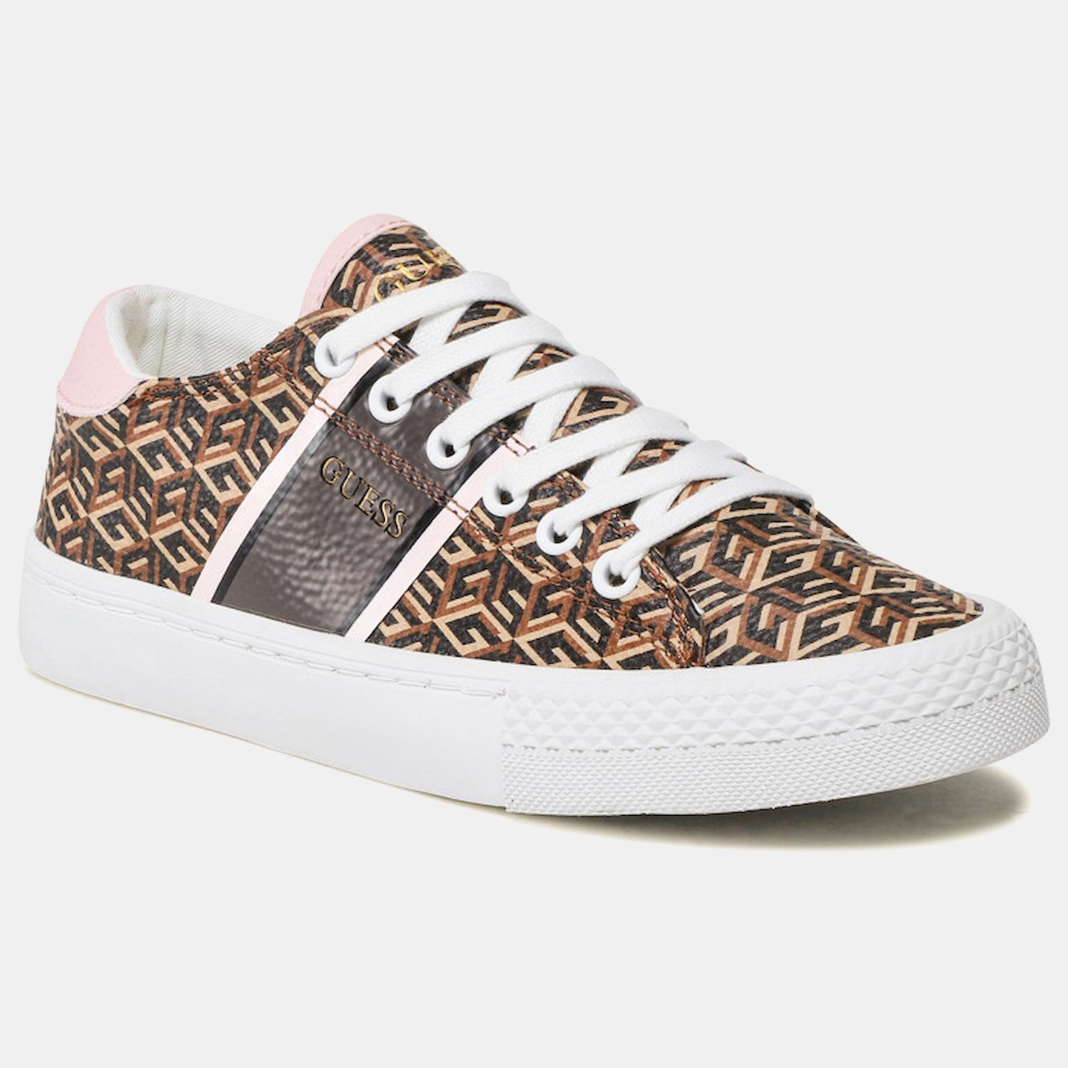 Guess Sapatilhas Sneakers Shoes Fl7estele12 Brown.logo Castanho_shot1