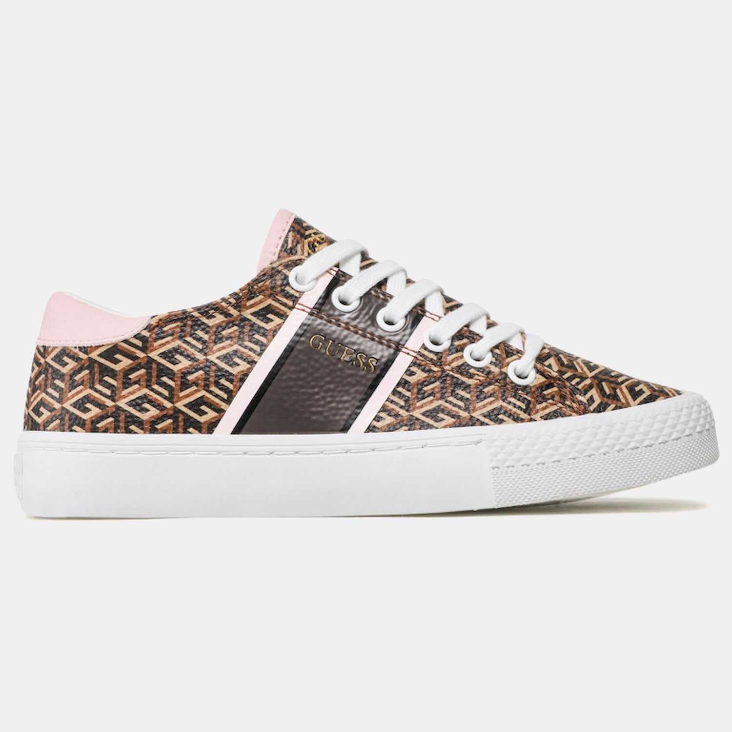 Guess Sapatilhas Sneakers Shoes Fl7estele12 Brown.logo Castanho_shot2