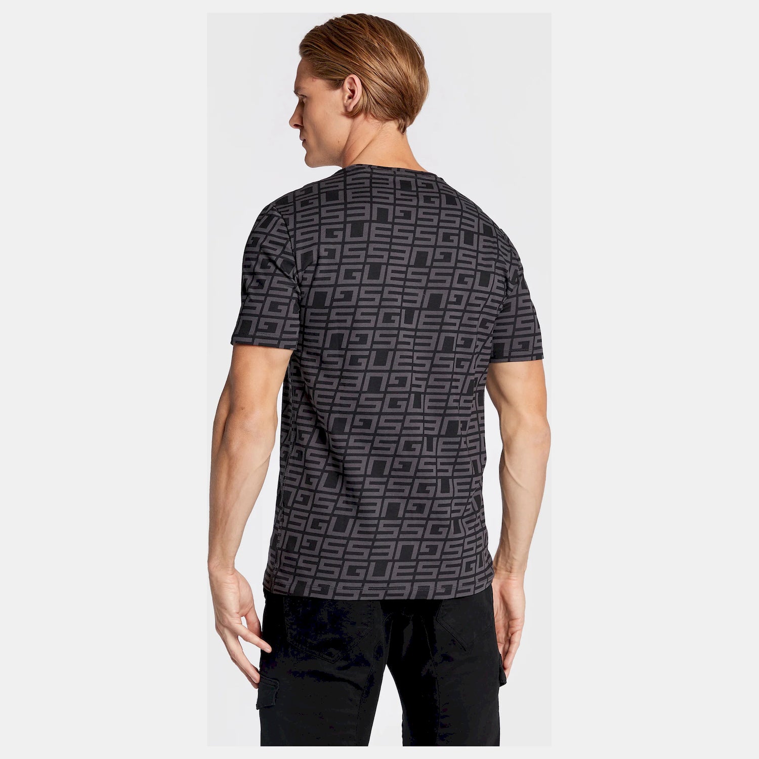 Guess T Shirt M2bi50 J1314 Blk Gry Preto Cinza_shot1