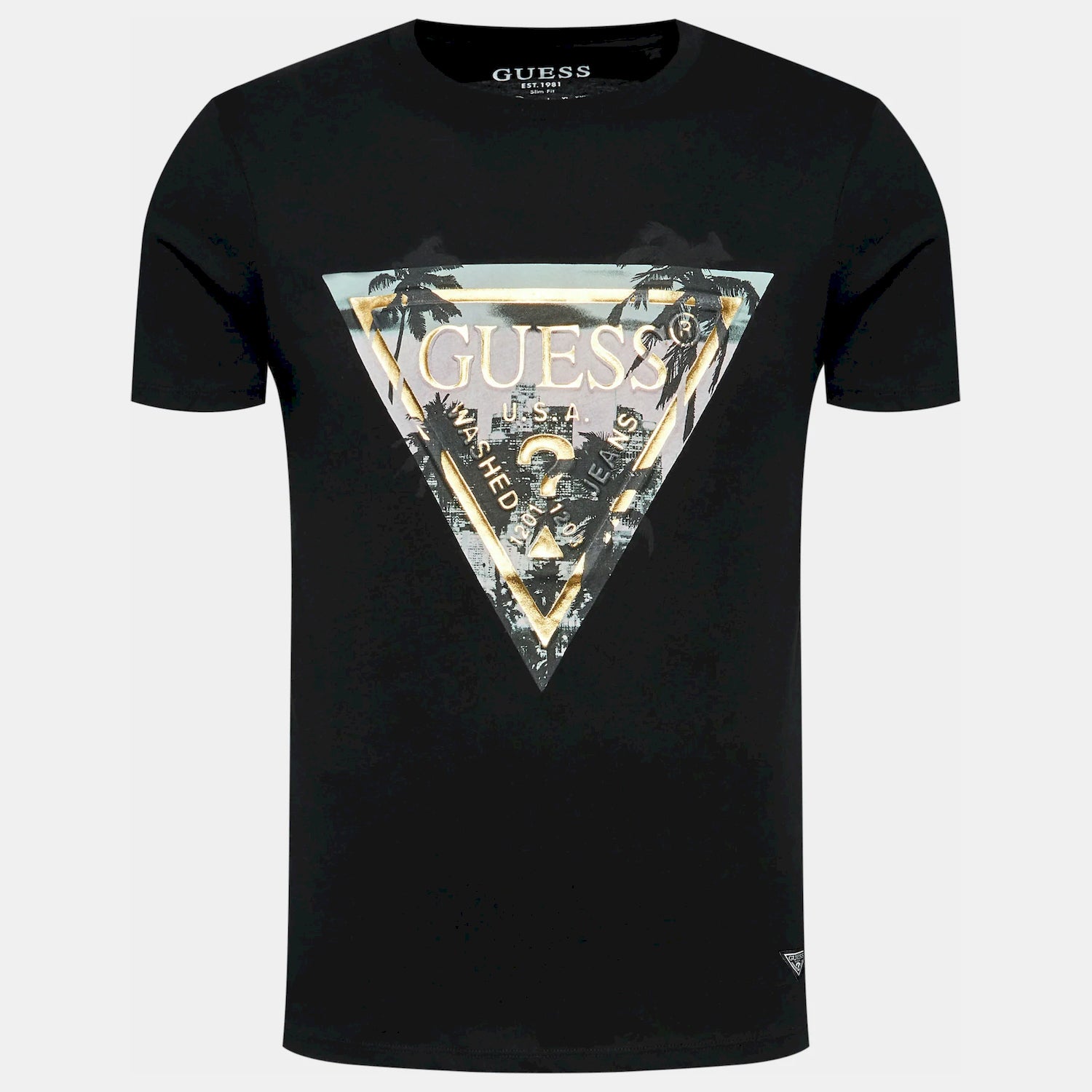 Guess T Shirt M3bi65 K9rm1 Black Preto_shot3