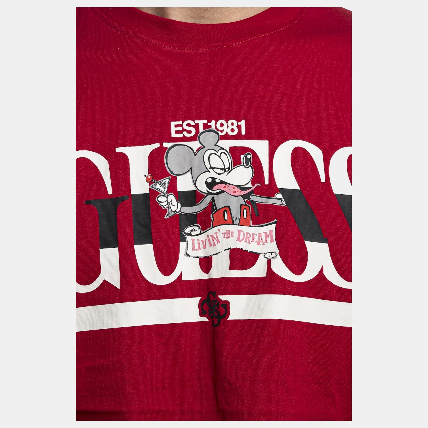 Guess T Shirt M3bi85 K9rm1 Red Vermelho_shot3