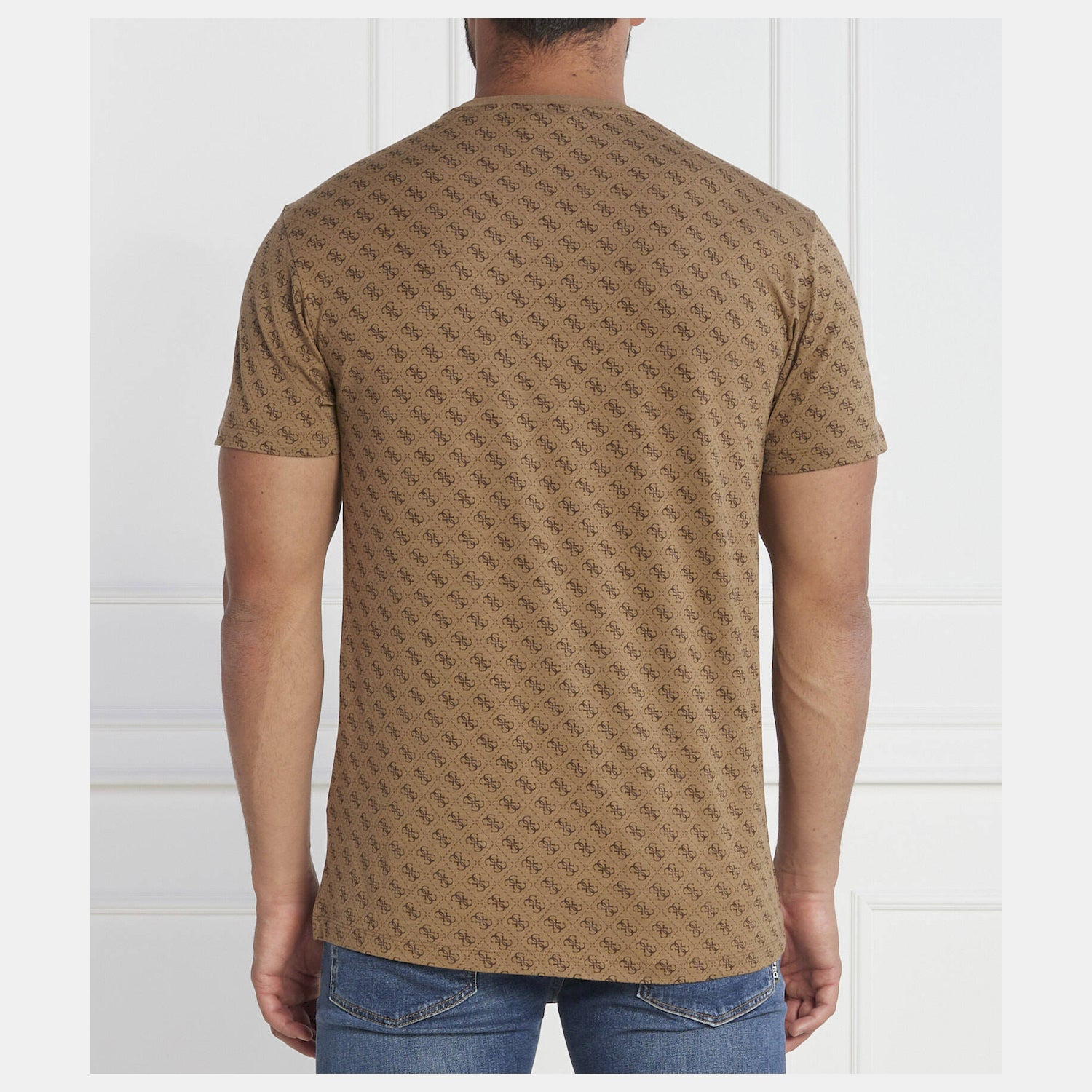 Guess T Shirt M3bi98 Jr06k Brown.logo Castanho_shot2
