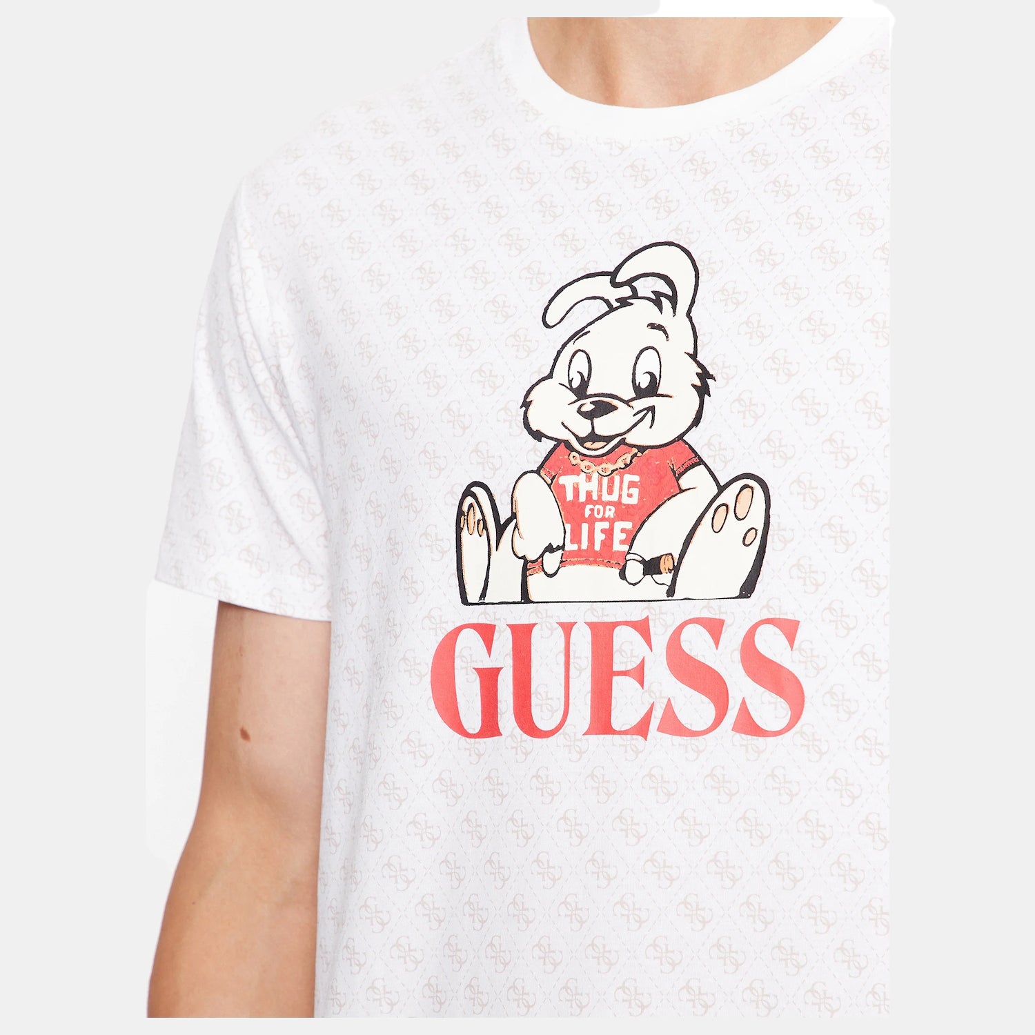 Guess T Shirt M3bi98 Jr06k White.logo Branco_shot2