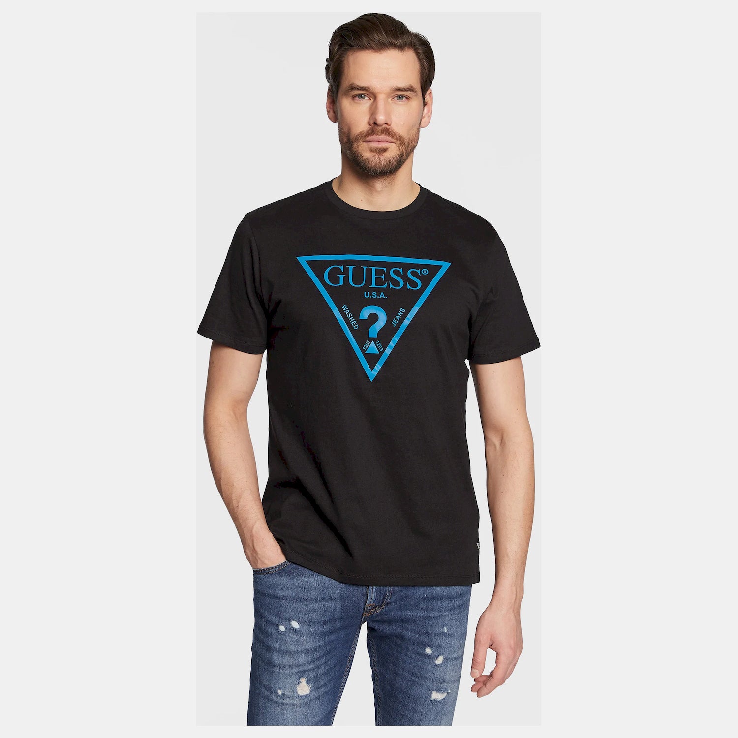 Guess T Shirt M3gi44 K9rm1 Black Preto_shot3