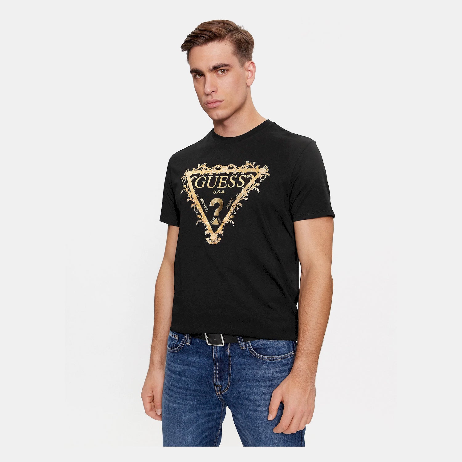 Guess T Shirt M4ri62 K9rm1 Black Preto_shot4